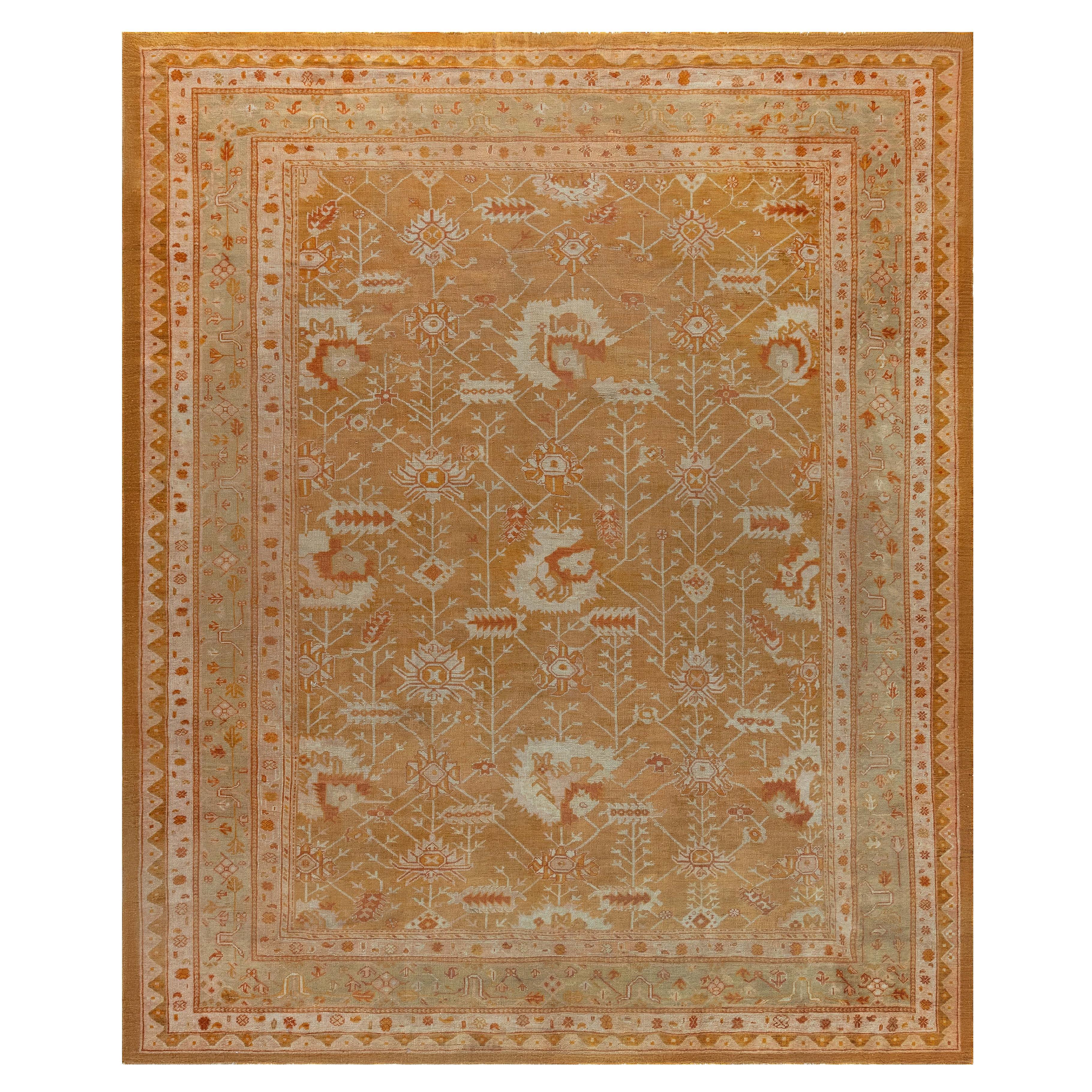 Doris Leslie Blau Tappeto Oushak Turco Antico Dimensioni Regolate