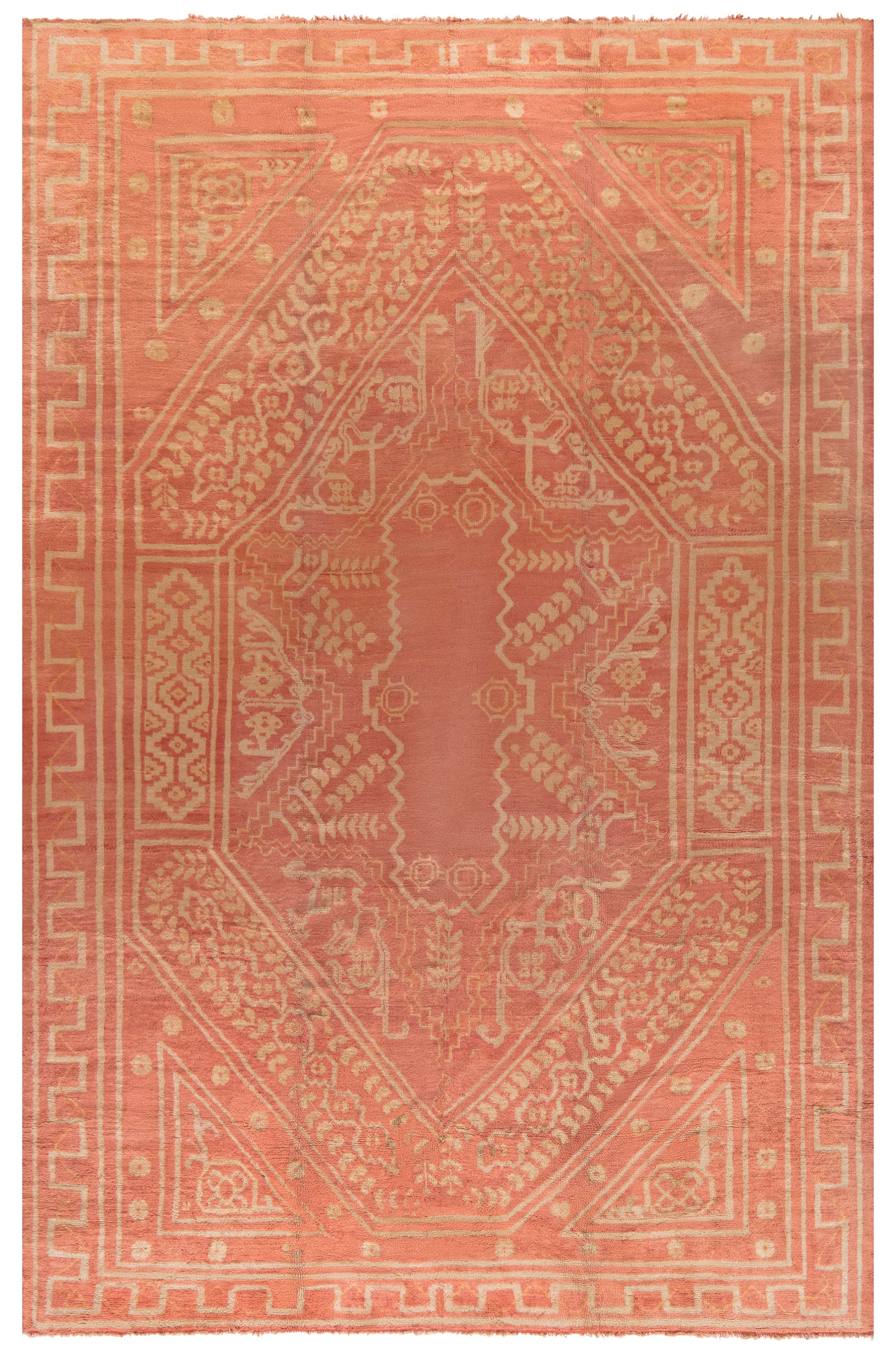 Doris Leslie Blau Antique Turkish Oushak Rug 'Size Adjusted'