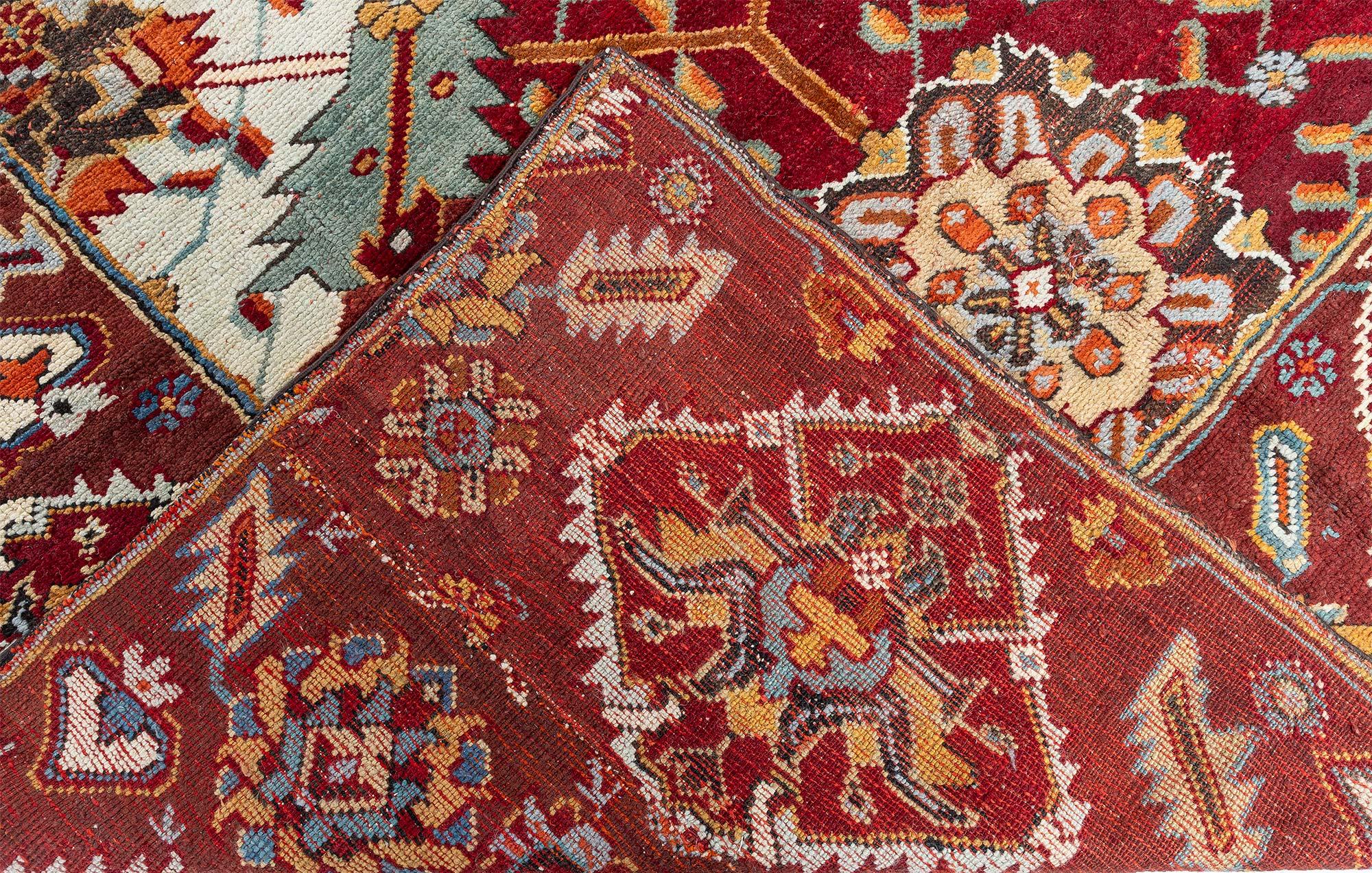 Doris Leslie Blau Antique Turkish Oushak Runner For Sale 4