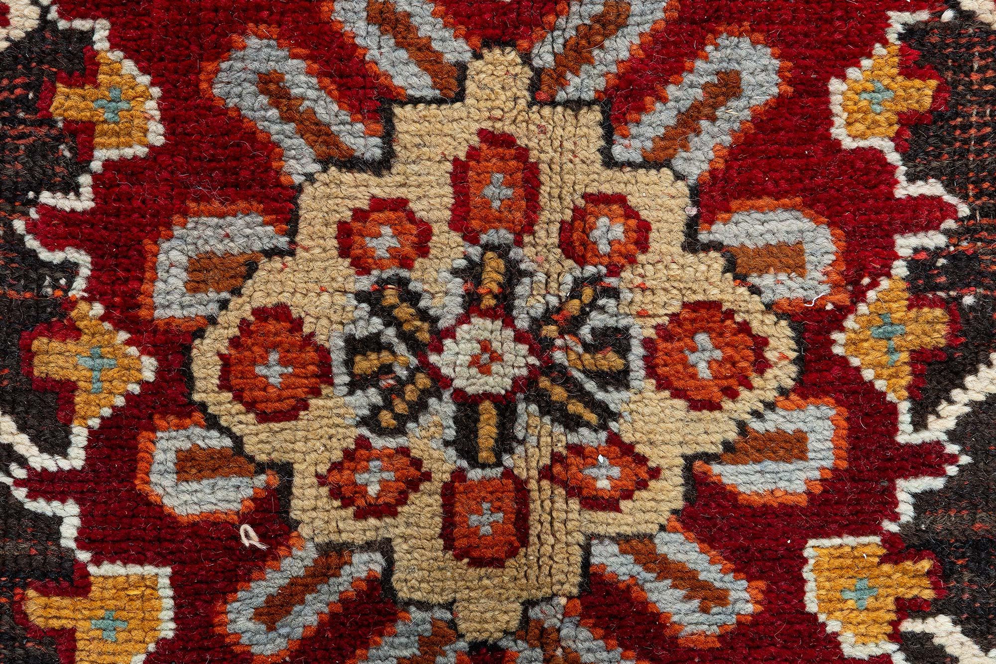 Hand-Woven Doris Leslie Blau Antique Turkish Oushak Runner For Sale