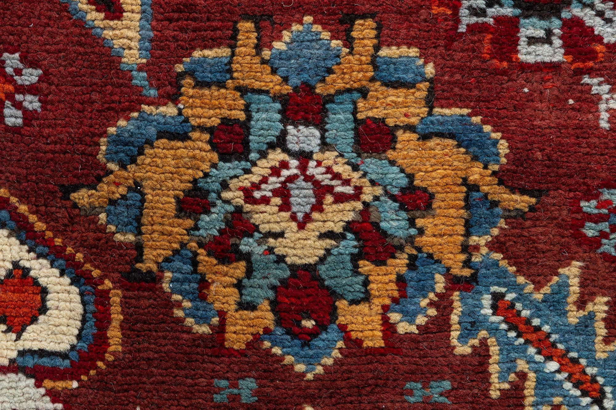 Doris Leslie Blau Antique Turkish Oushak Runner In Good Condition For Sale In New York, NY
