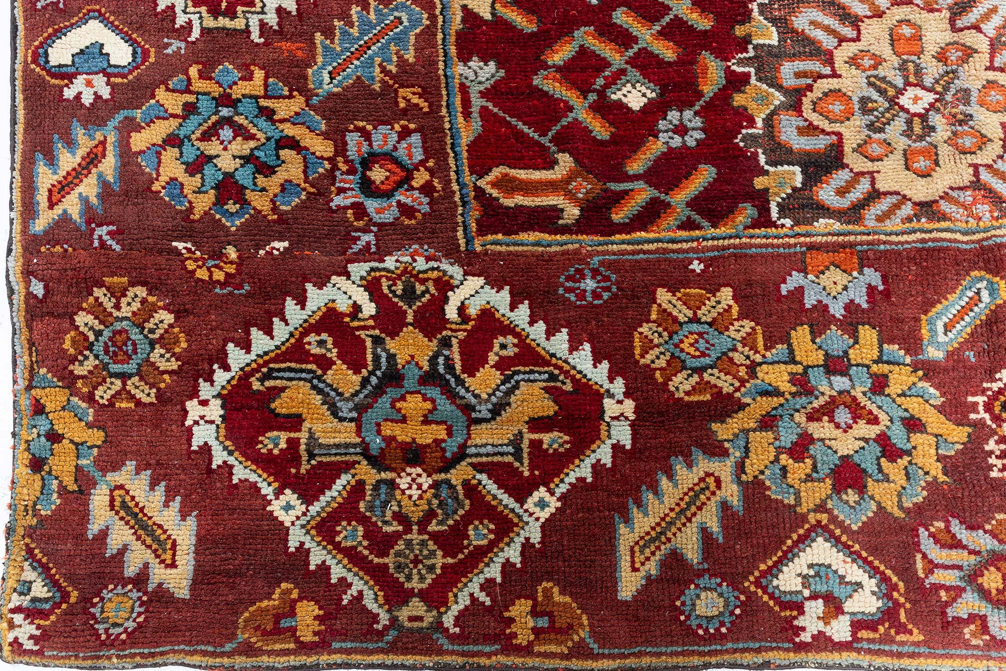 20th Century Doris Leslie Blau Antique Turkish Oushak Runner For Sale