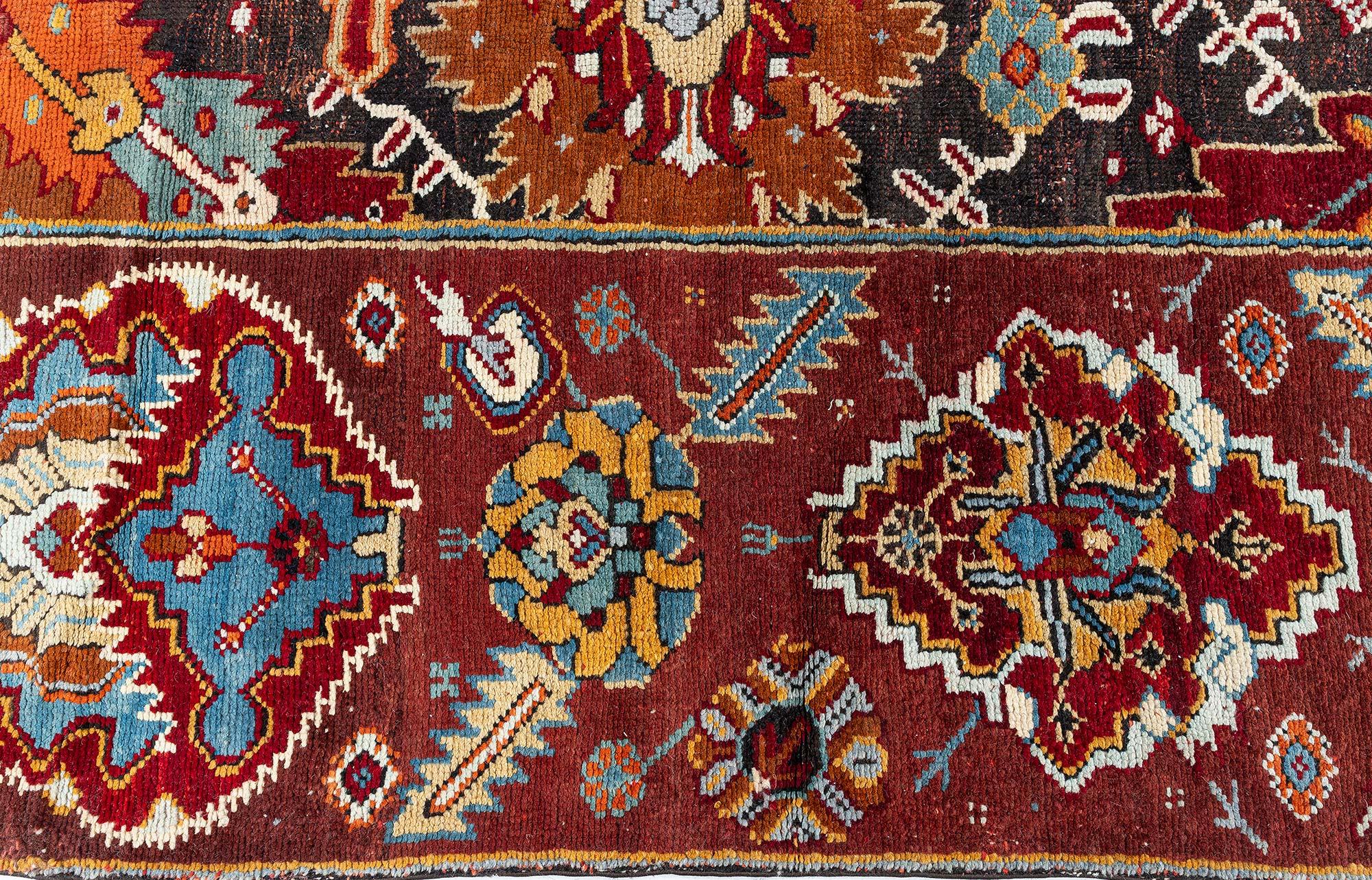 Doris Leslie Blau Antique Turkish Oushak Runner For Sale 2
