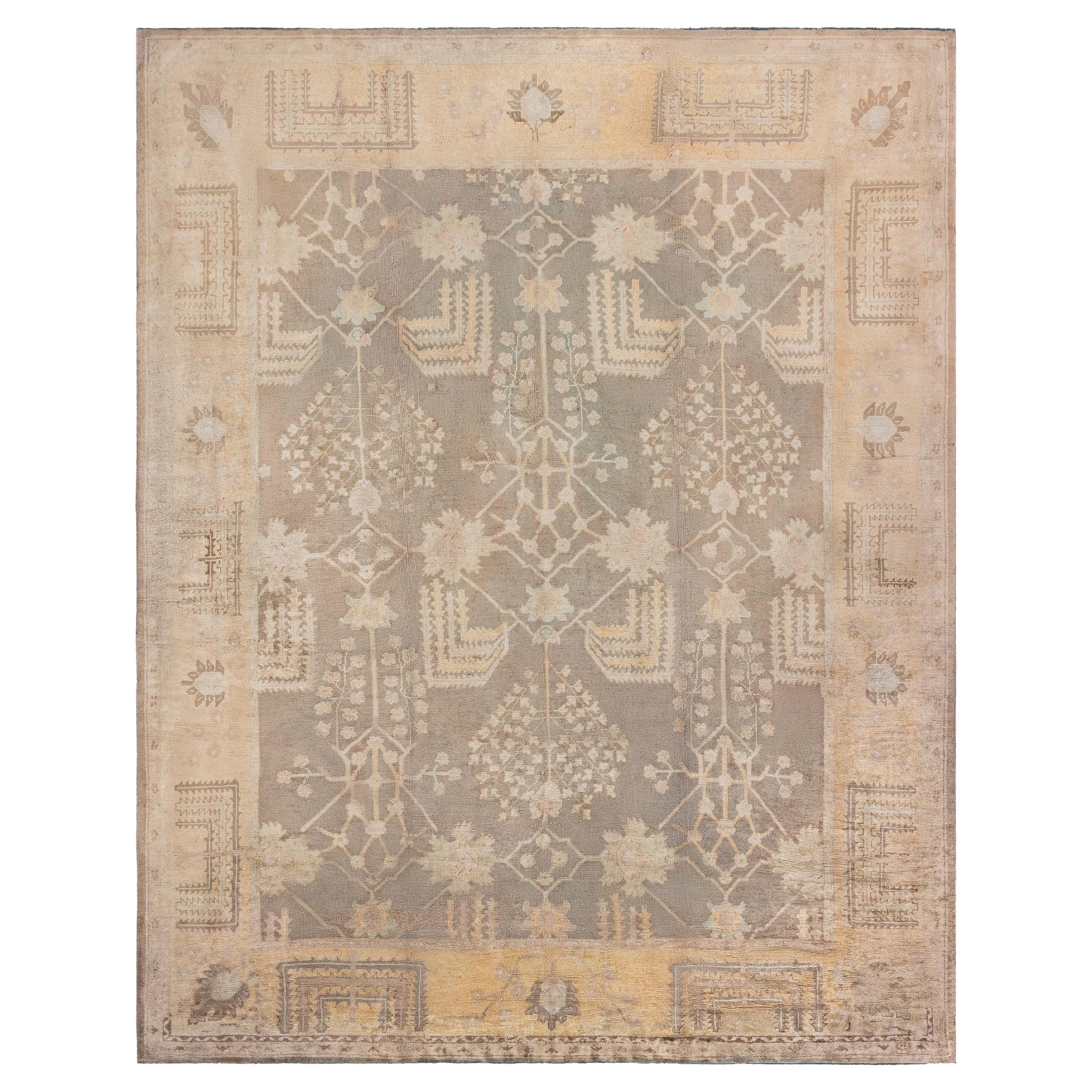 Doris Leslie Blau Antique Turkish Oushak Wool Rug