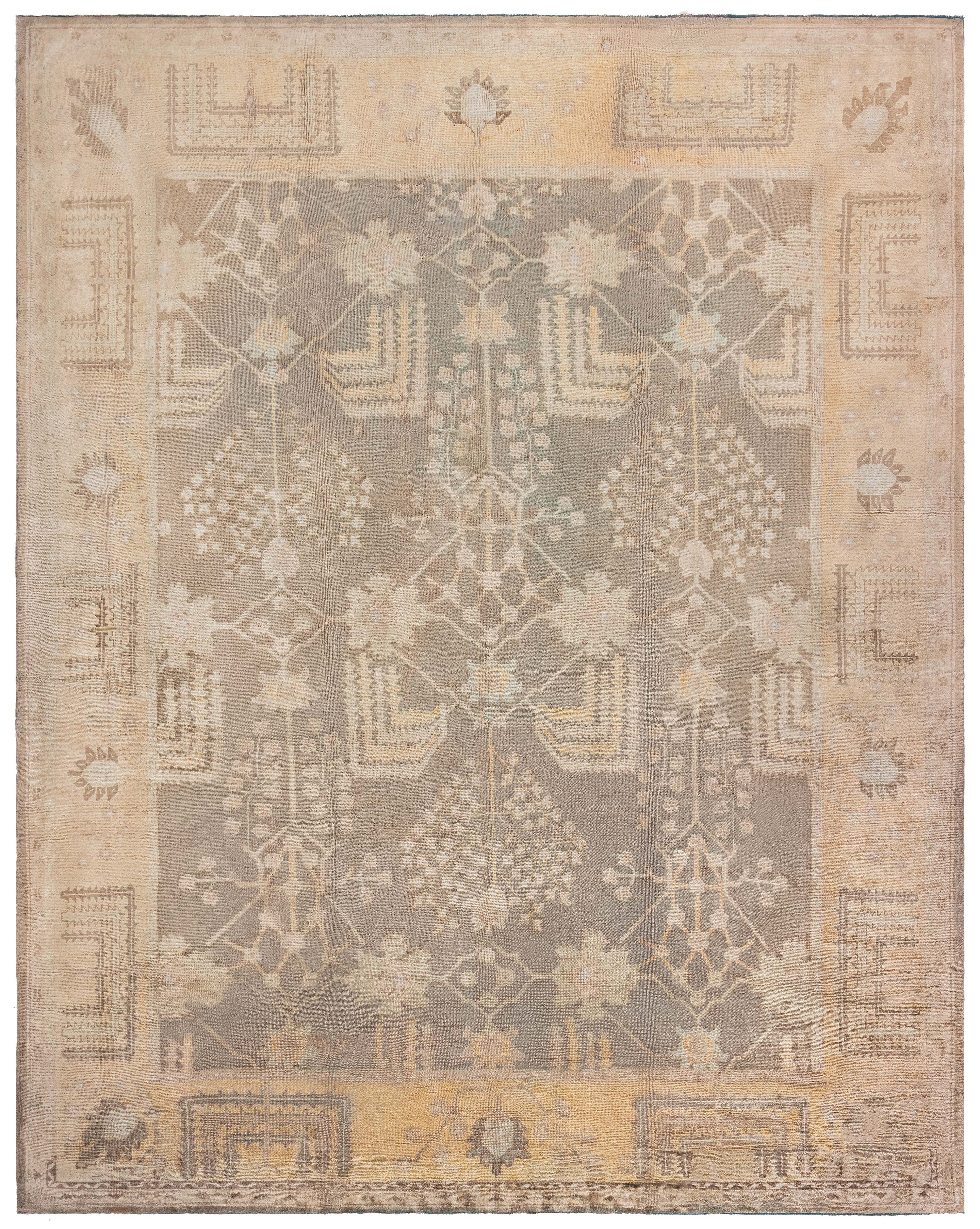 Doris Leslie Blau Antique Turkish Oushak Wool Rug