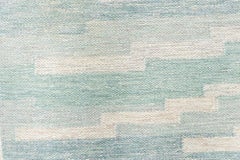 Doris Leslie Blau – handgeknüpfter Vintage-Teppich im schwedischen Stil, abstrakt, schiefergrau