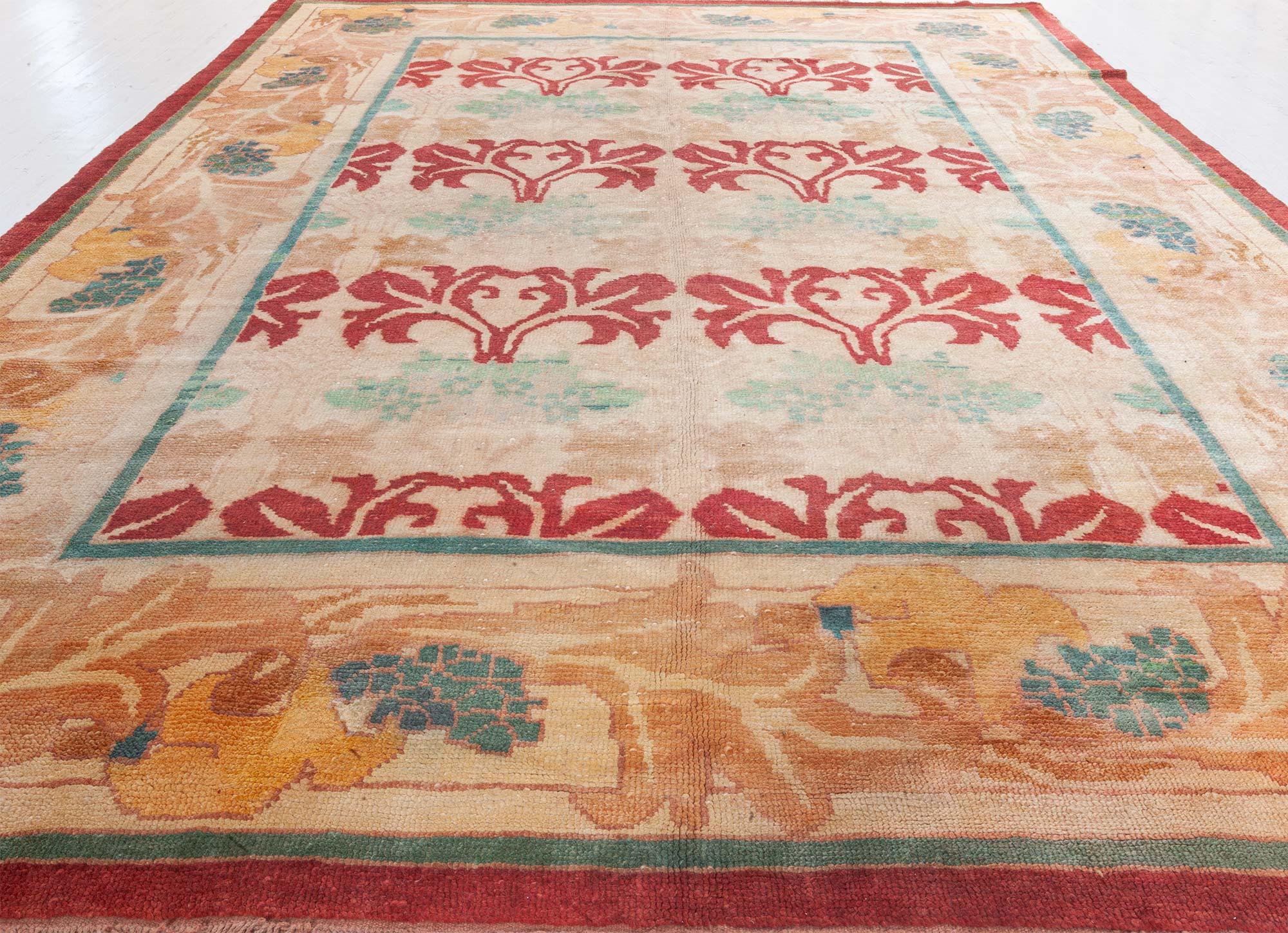 Northern Irish Doris Leslie Blau Arts and Crafts Rug For Sale
