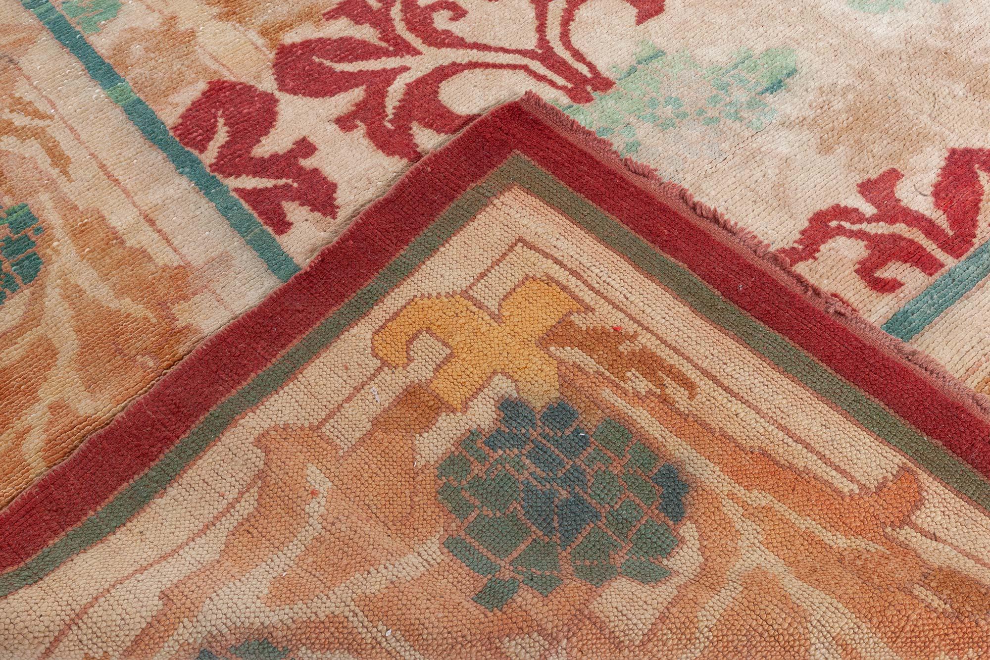 Wool Doris Leslie Blau Arts and Crafts Rug For Sale