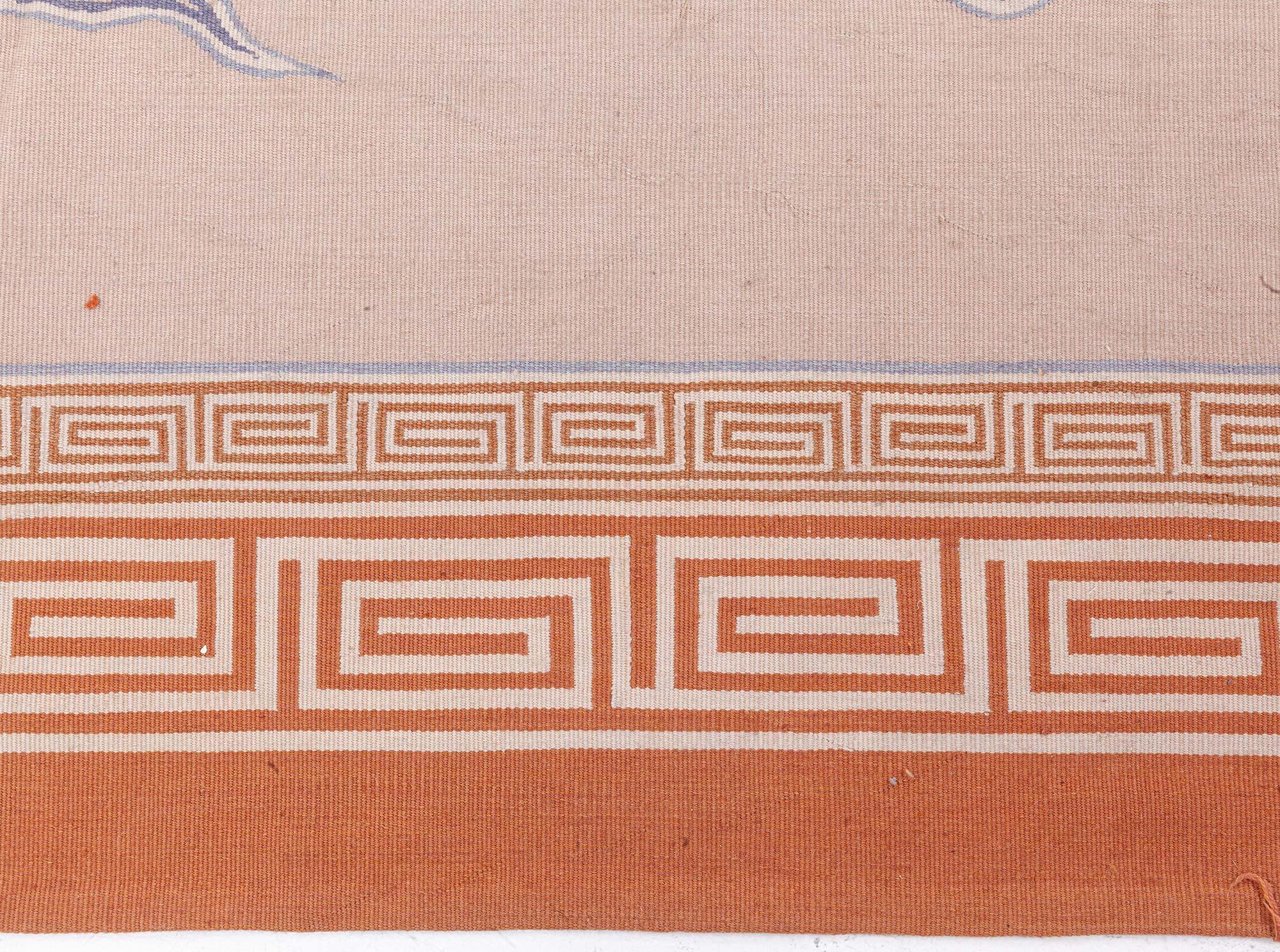 Doris Leslie Blauer Aubusson-Teppich (Französisch) im Angebot