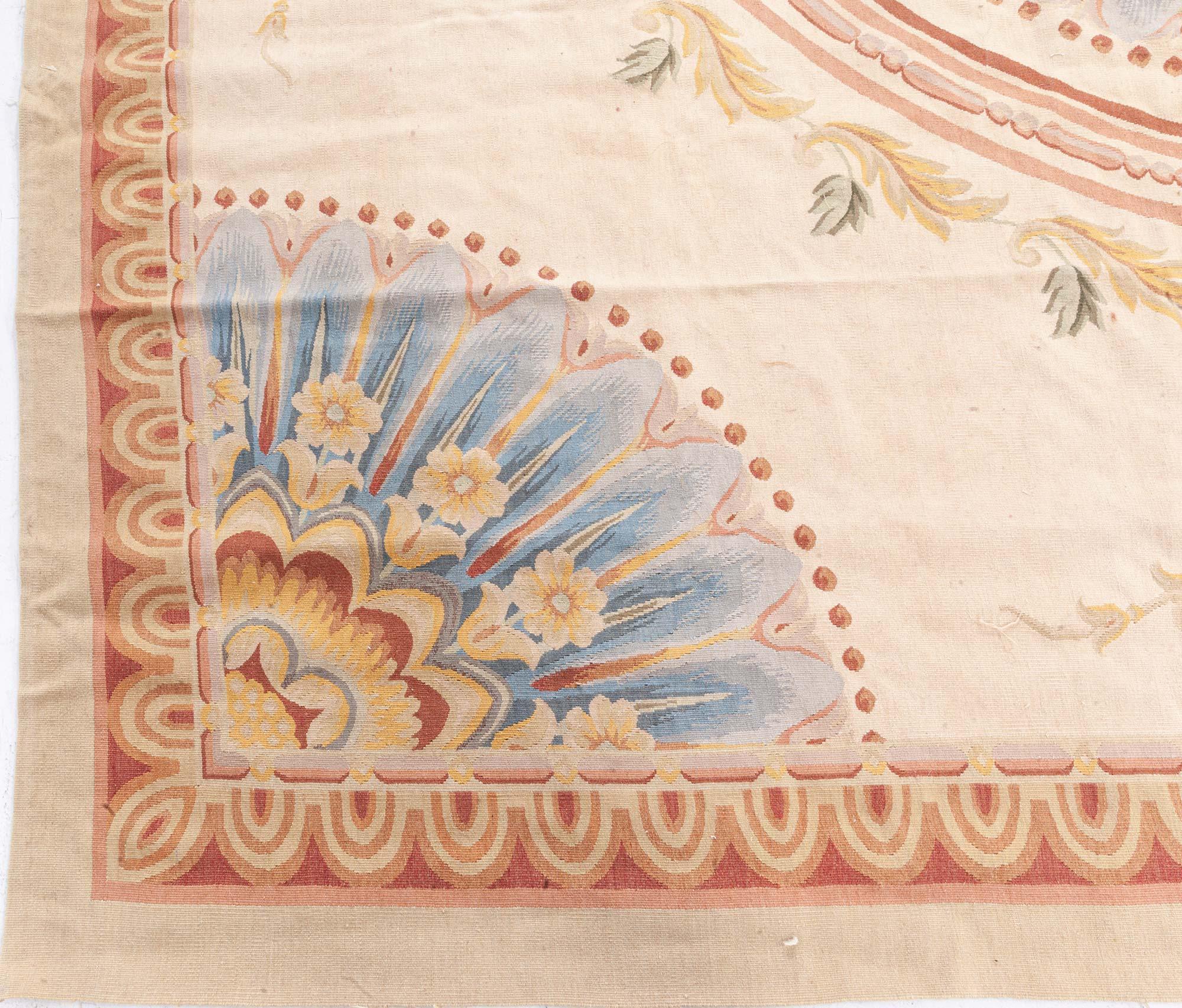 Hand-Knotted Doris Leslie Blau Aubusson Rug For Sale