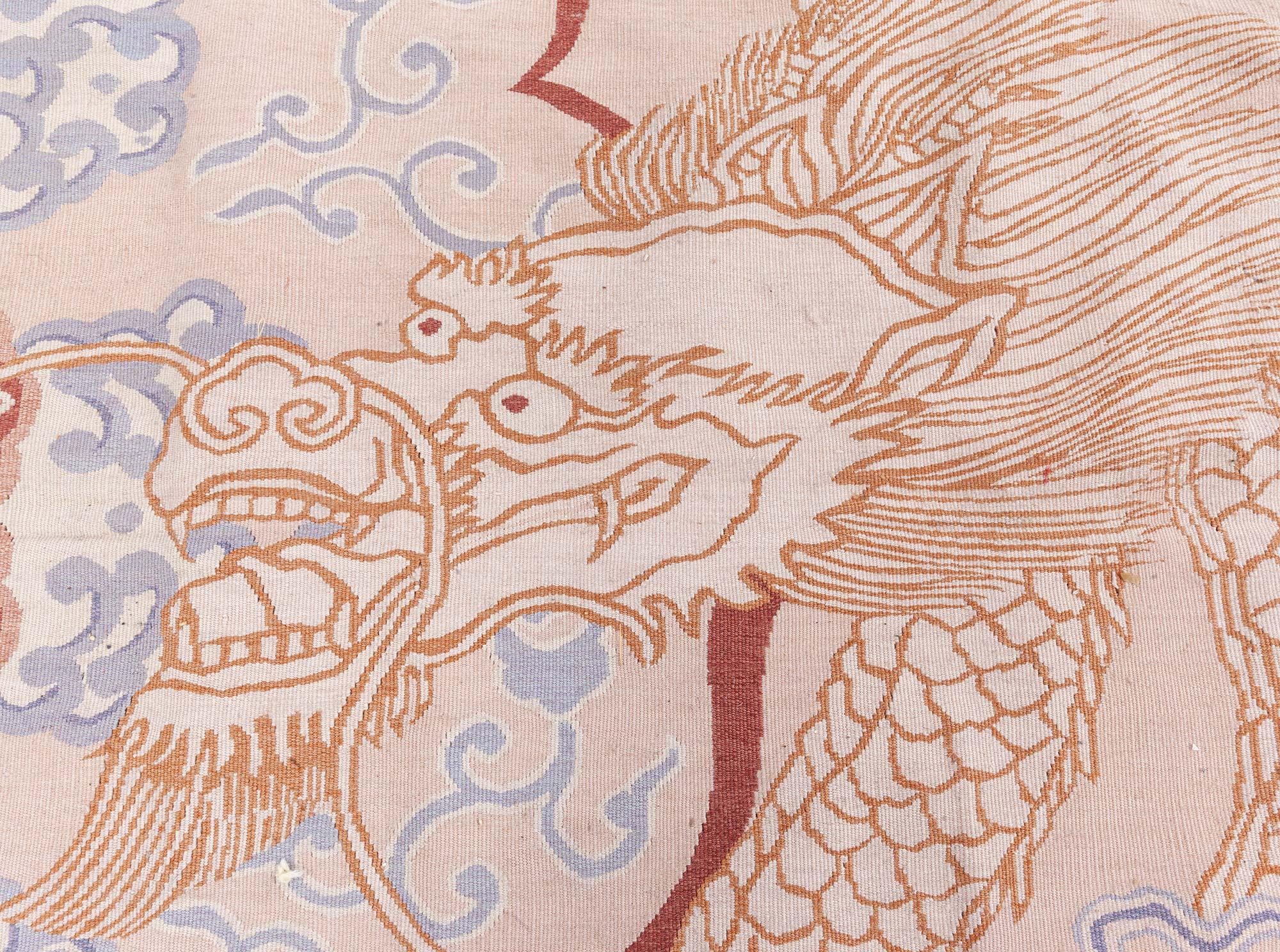 Doris Leslie Blauer Aubusson-Teppich (21. Jahrhundert und zeitgenössisch) im Angebot