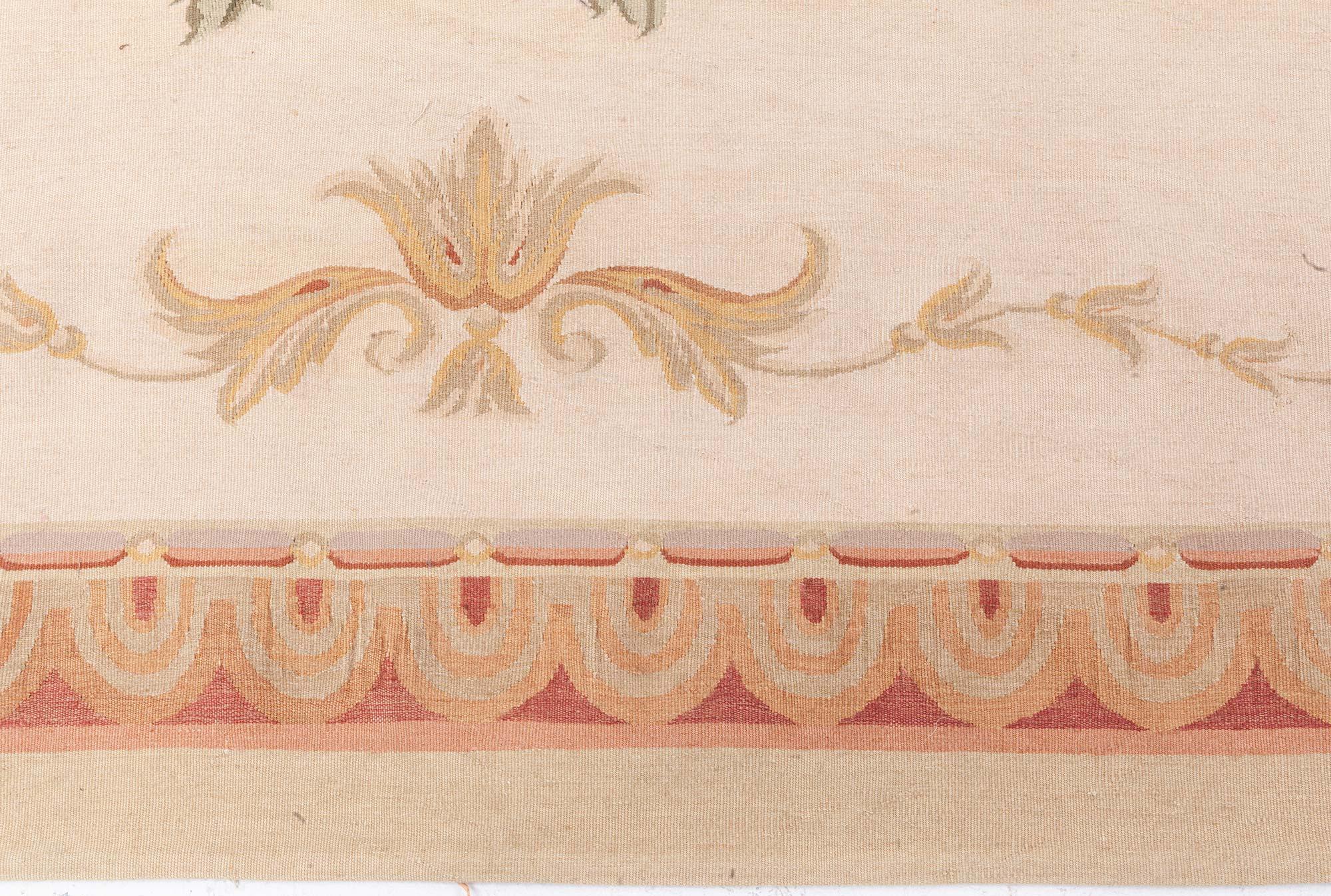 Wool Doris Leslie Blau Aubusson Rug For Sale