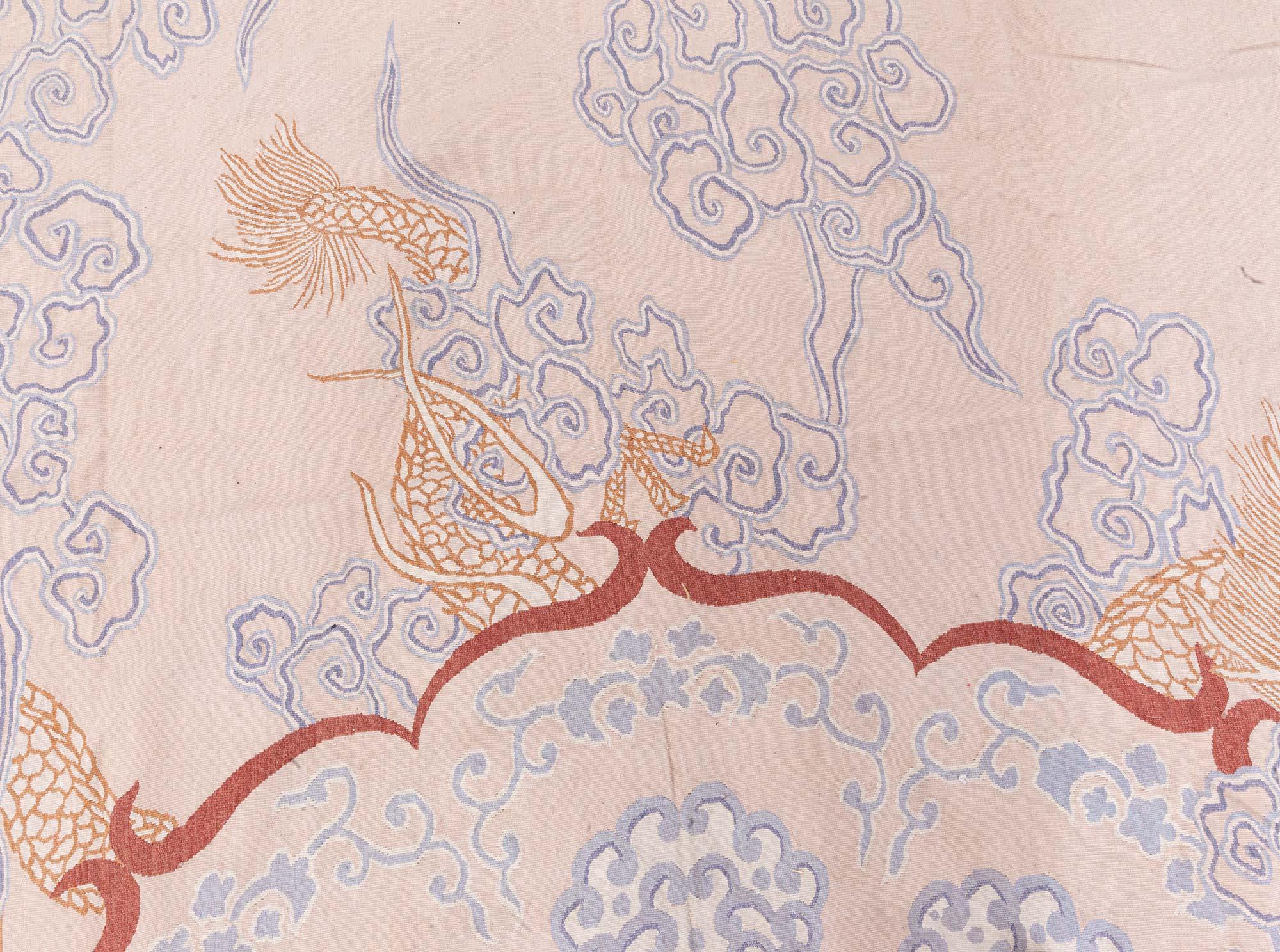 Doris Leslie Blauer Aubusson-Teppich im Angebot 1