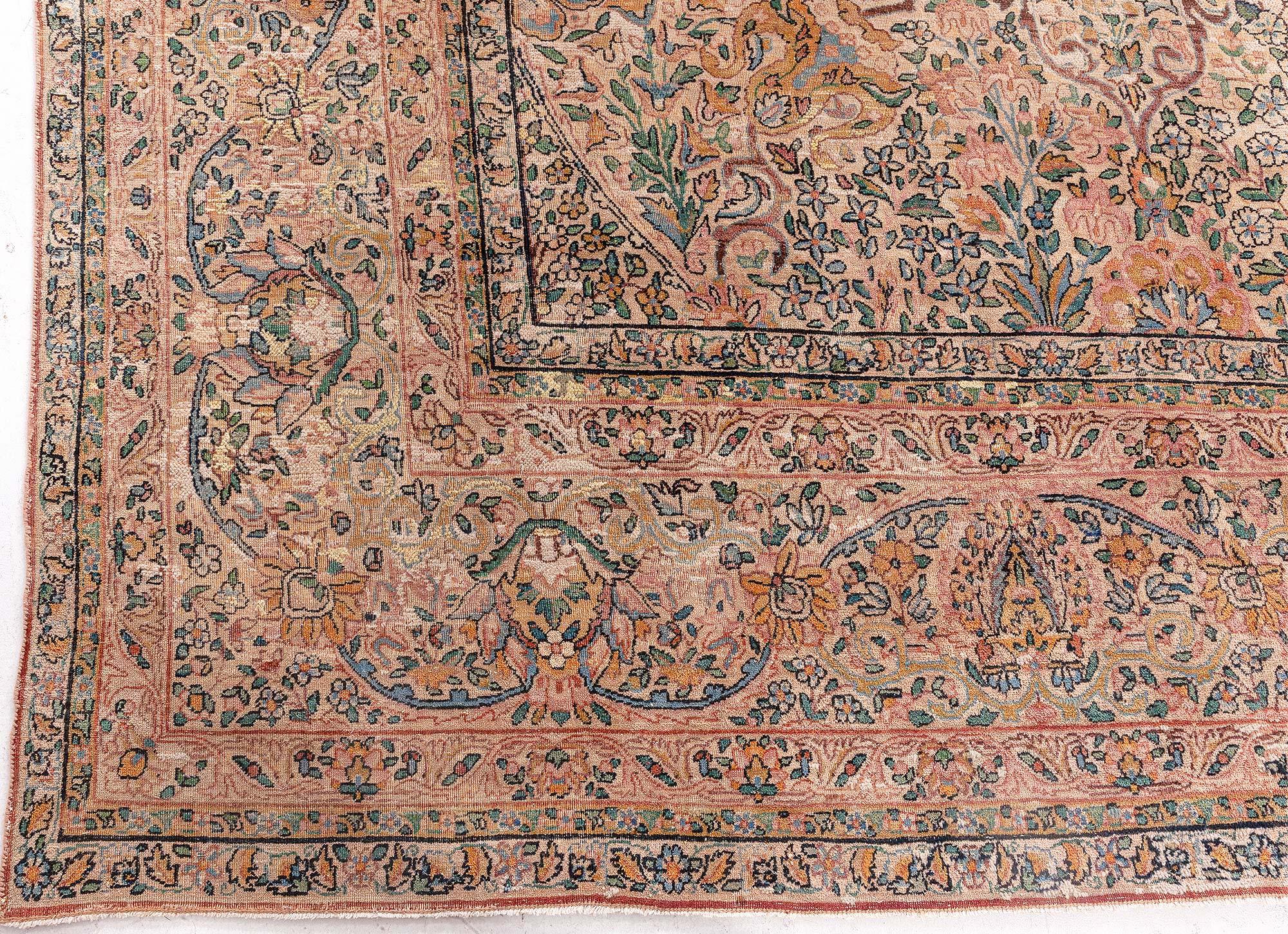 Doris Leslie Blau Authenric Persischer Kirman Handgeknüpfter Wollteppich im Zustand „Gut“ im Angebot in New York, NY