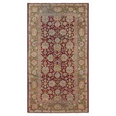 Doris Leslie Blau Authentic 19th Century Indian Amritsar Botanic Rug Antique Doris Leslie Blau Authentic 19th Century Indian Amritsar Botanic Rug