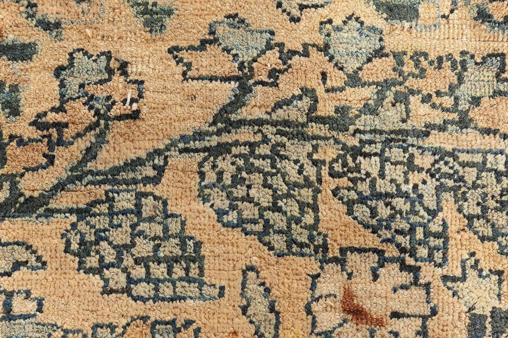 Doris Leslie Blauer authentischer persischer Khorassan-Teppich aus dem 19. Jahrhundert (Persisch) im Angebot