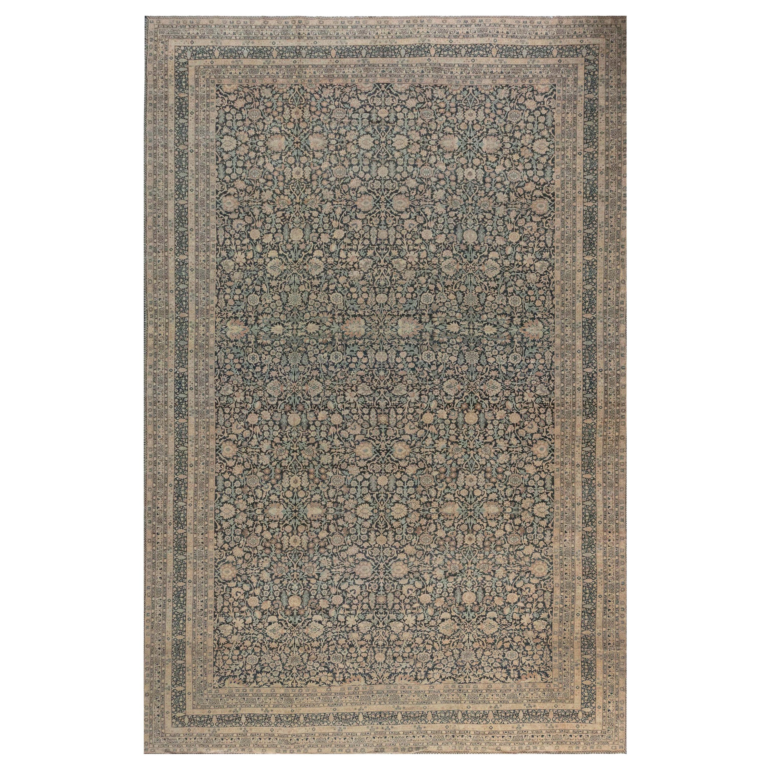 Doris Leslie Blau Authentic 19th Century Persian Tabriz Rug For Sale