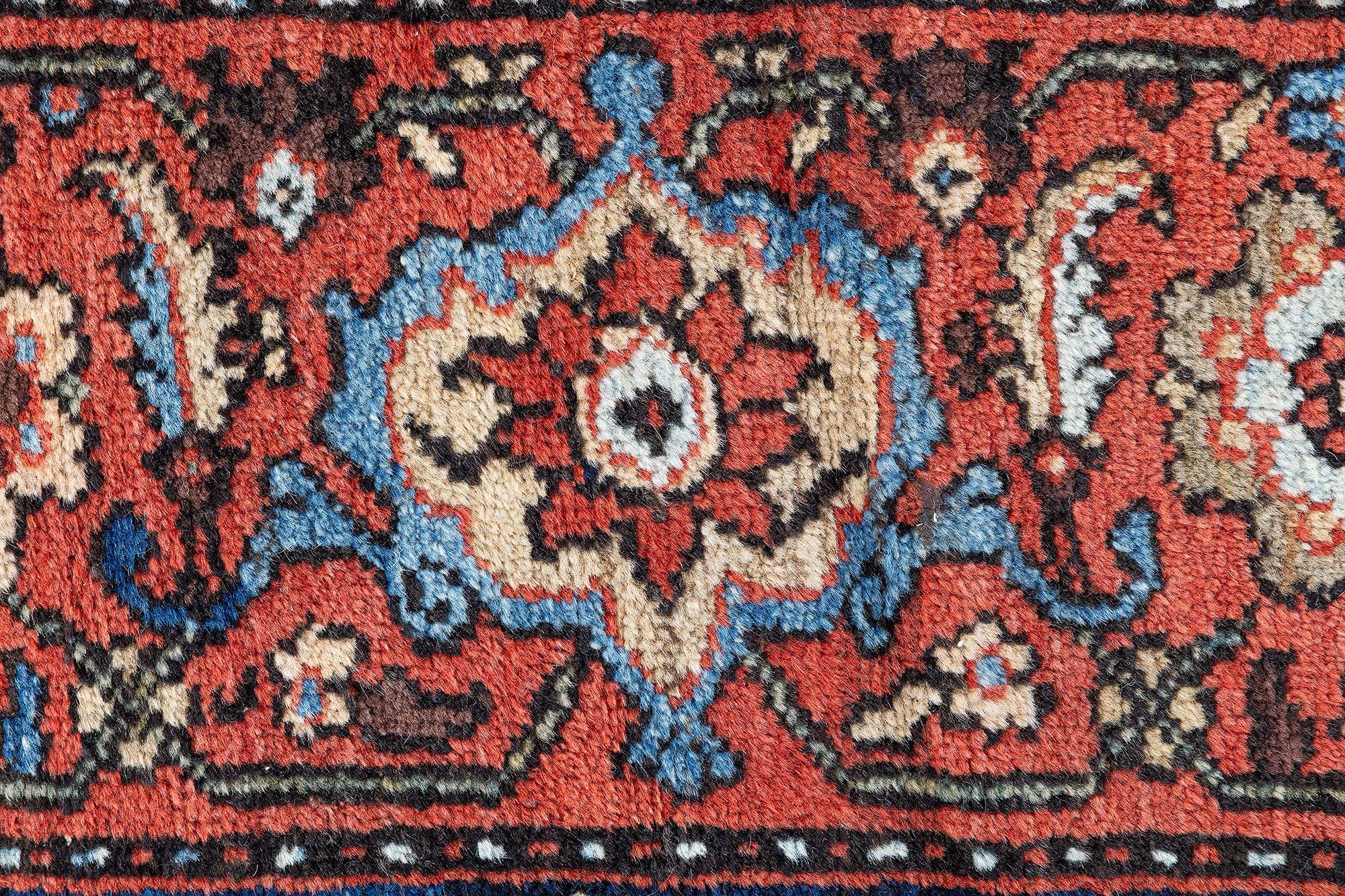 Authentic 19th Century Sultanabad handwoven wool rug
Size: 12'7