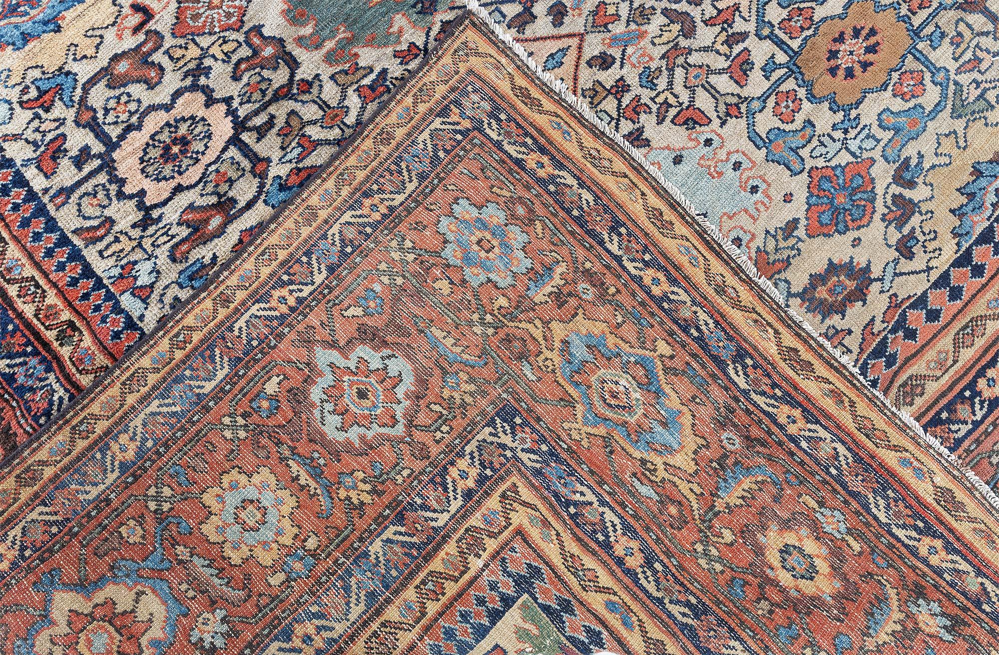 Doris Leslie Blau Authentic 19th Century Sultanabad Handmade Wool Rug For Sale 4