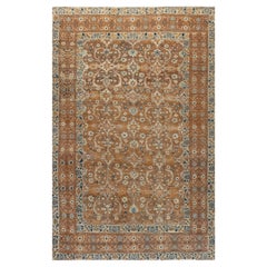 Tapis persan ancien authentique Bidjar orange fait main Doris Leslie Blau