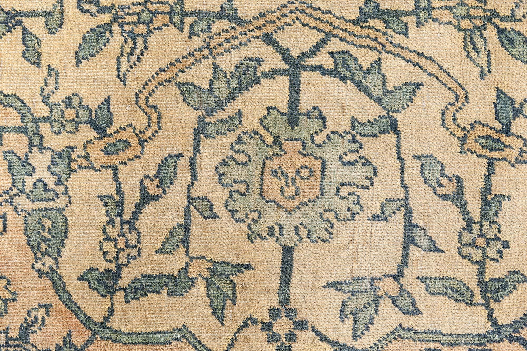 Doris Leslie Blau Authentischer indischer handgefertigter Teppich des frühen 20. Jahrhunderts im Angebot 6