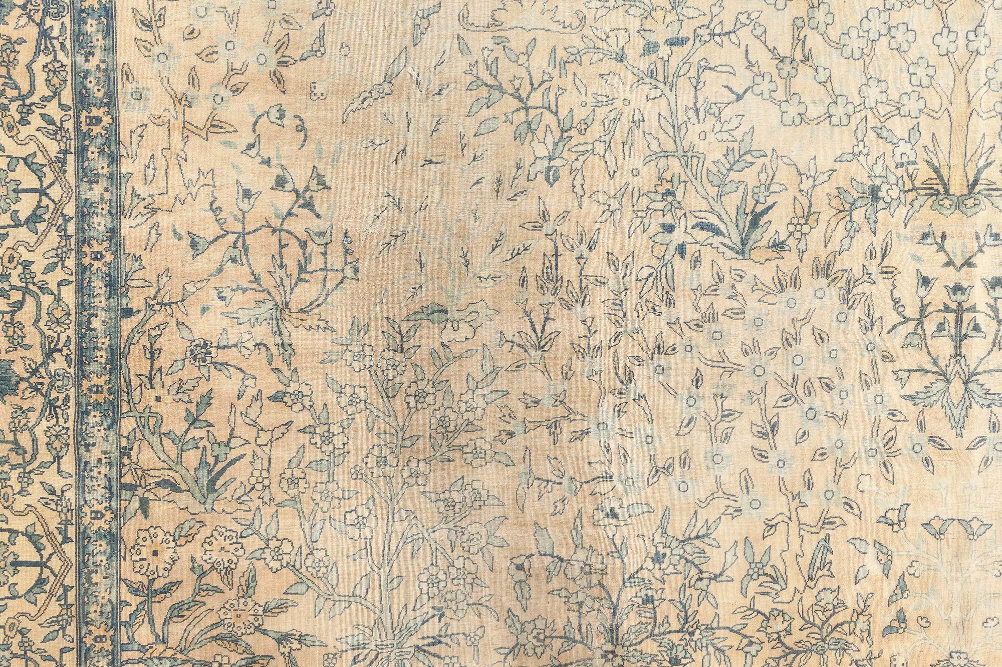 Doris Leslie Blau Authentischer indischer handgefertigter Teppich des frühen 20. Jahrhunderts (Handgeknüpft) im Angebot
