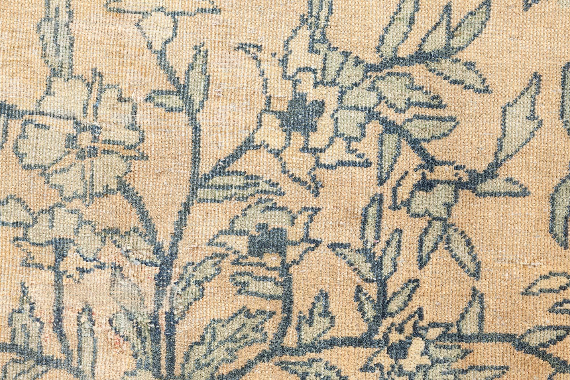 Doris Leslie Blau Authentischer indischer handgefertigter Teppich des frühen 20. Jahrhunderts im Angebot 1