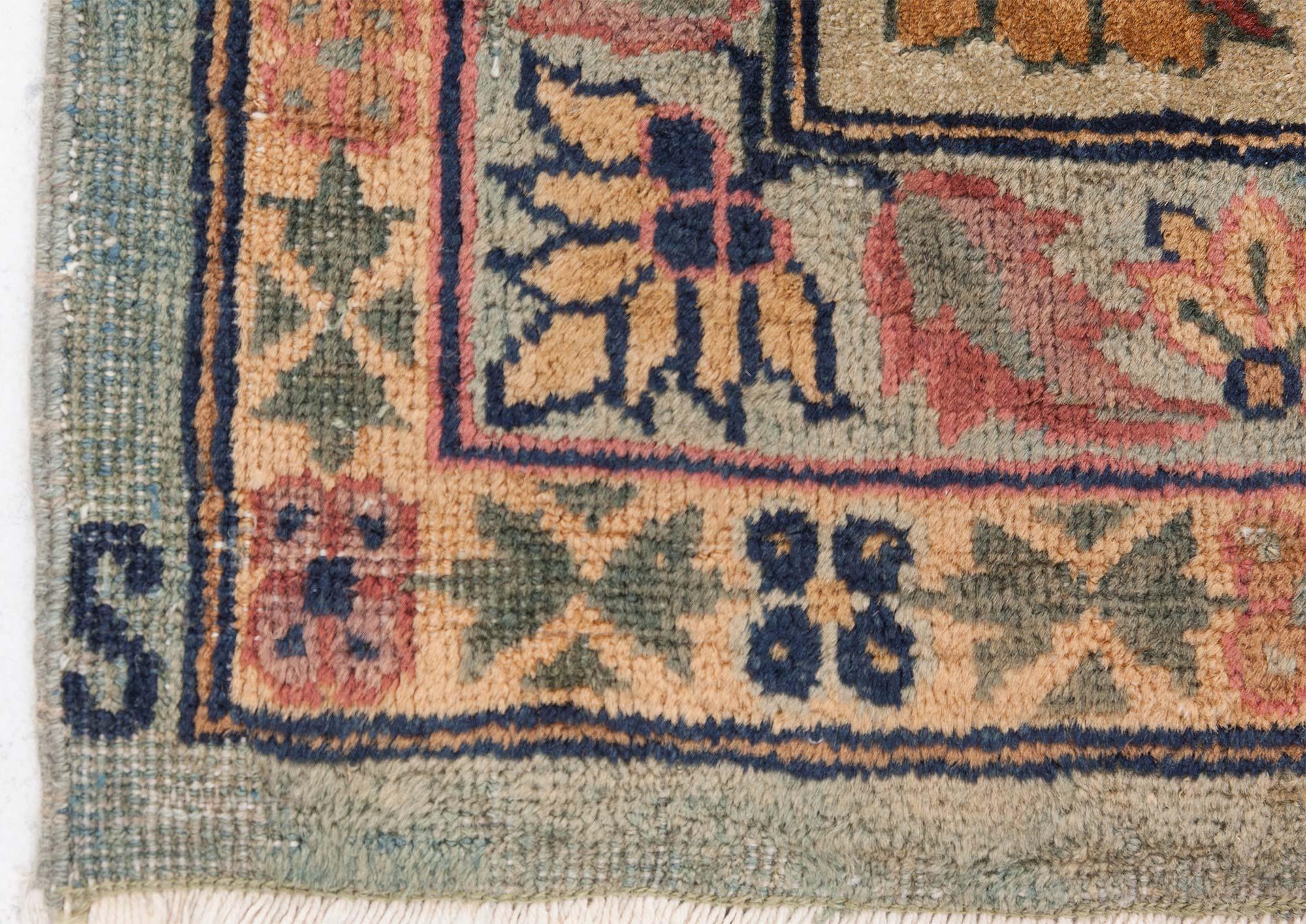 Doris Leslie Blau Authentic Indian Botanic Handmade Wool Rug im Angebot 3