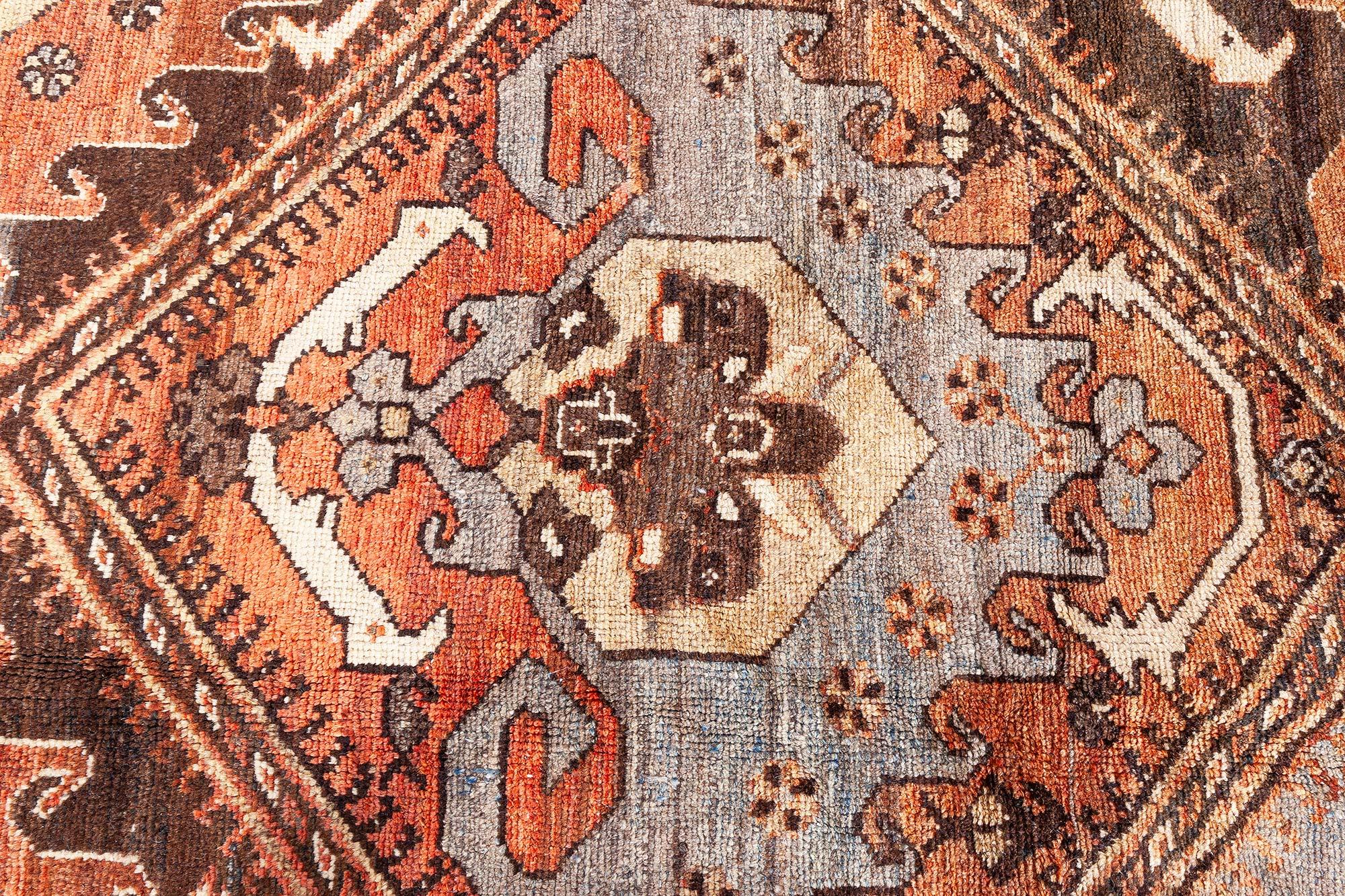Doris Leslie Blau Authentic Persian Bakhtiari Handmade Wool Rug For Sale 2