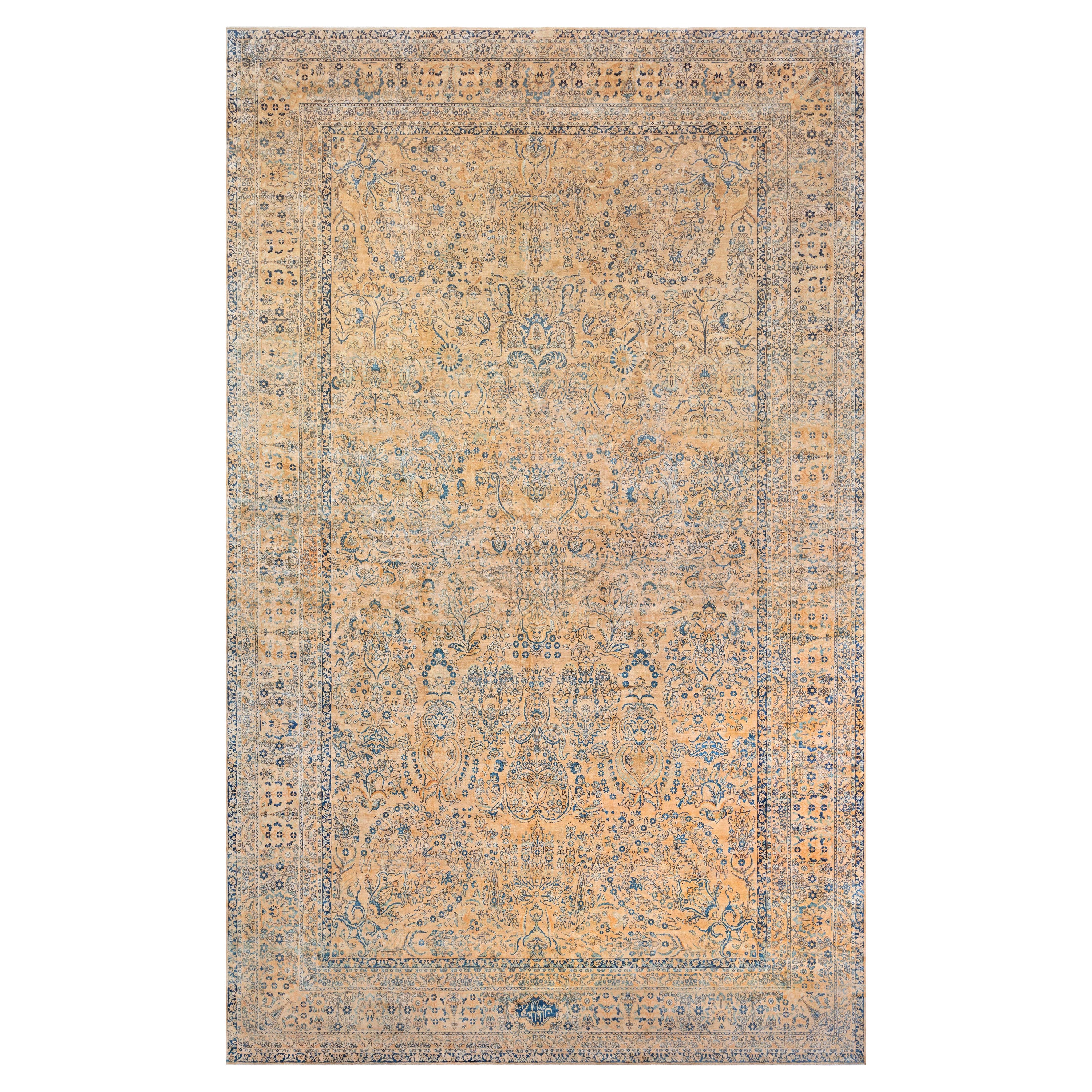 Tapis persan Kirman authentique Doris Leslie Blau fait à la main
