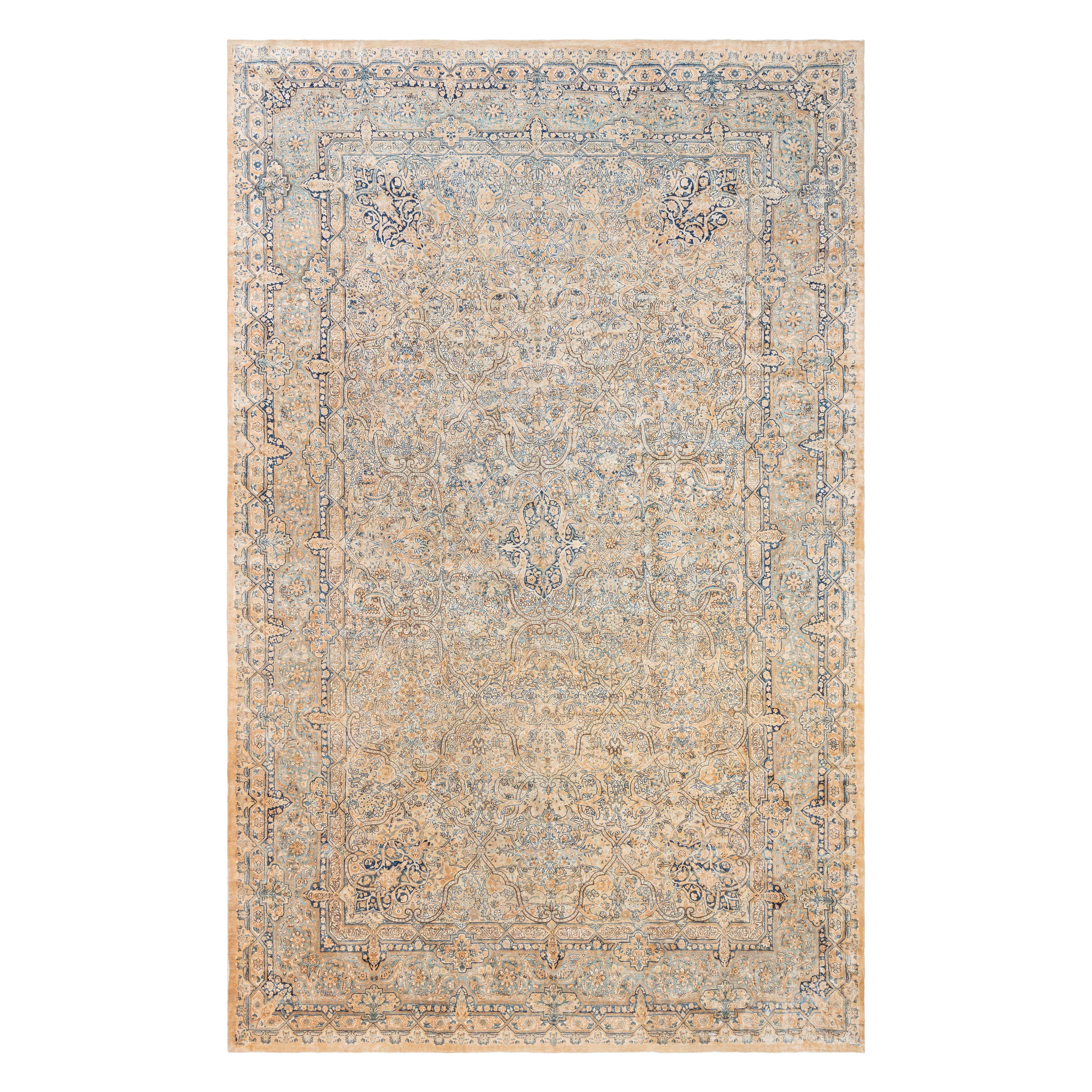 Tapis persan Kirman authentique Doris Leslie Blau fait à la main