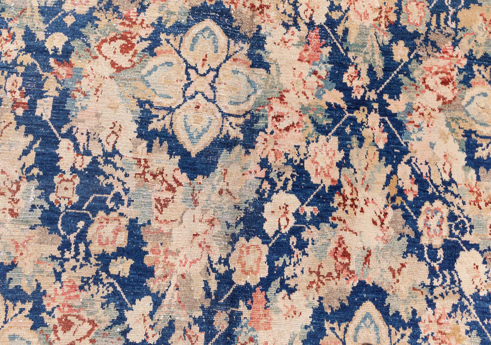 Laine Tapis persan authentique Malayer Botanic fait à la main Doris Leslie Blau en vente