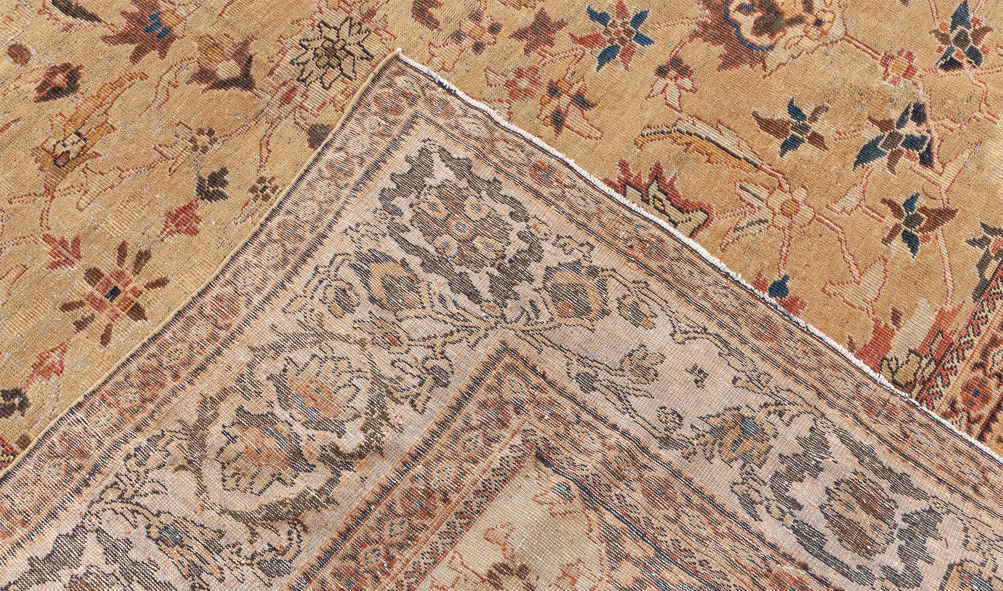 Doris Leslie Blauer authentischer persischer Sultanabad-Wollteppich, handgefertigt im Angebot 4