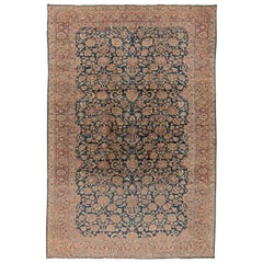 Doris Leslie Blau Auténtica alfombra persa Tabriz Botanic de lana hecha a mano