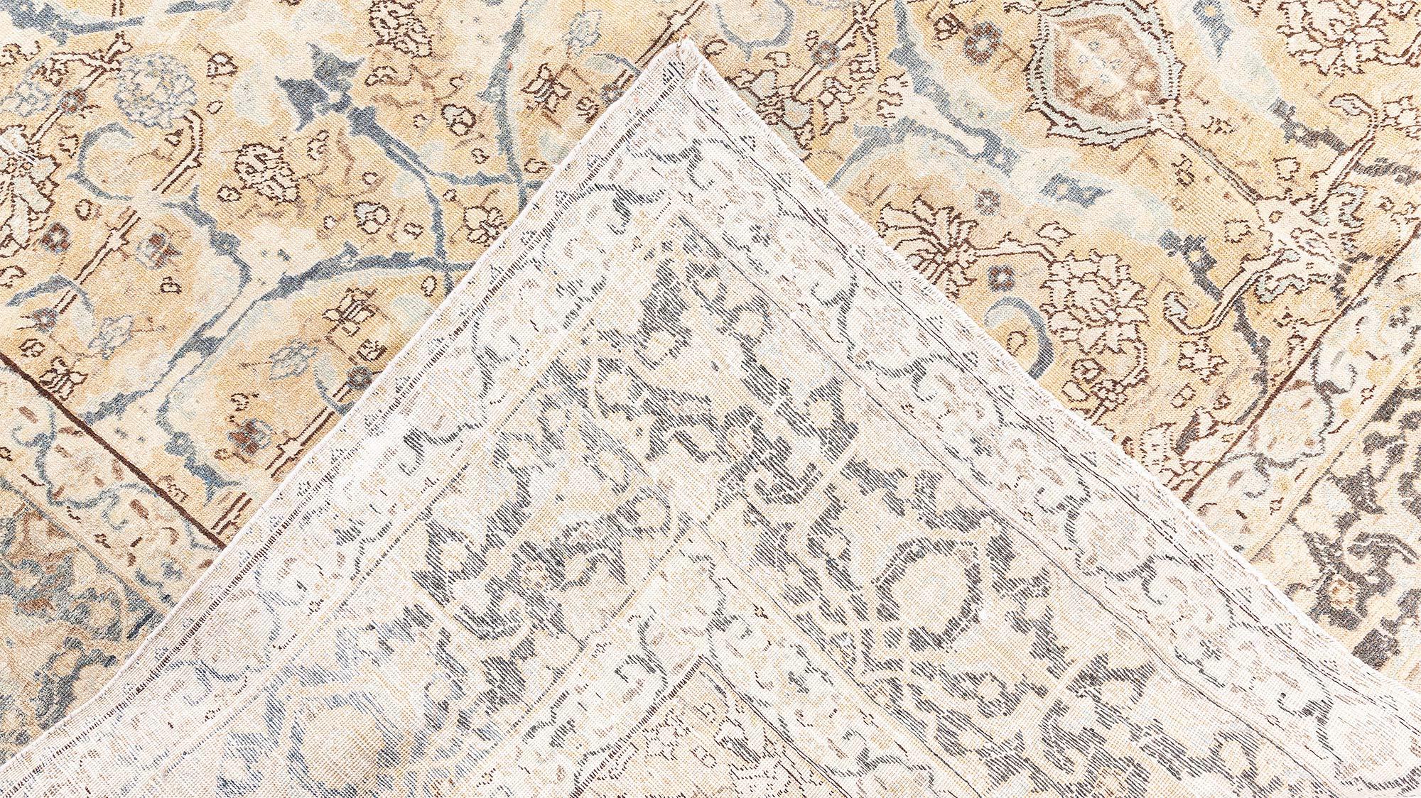 Doris Leslie Blau Tappeto autentico persiano Tabriz Botanic tessuto a mano in lana in vendita 2