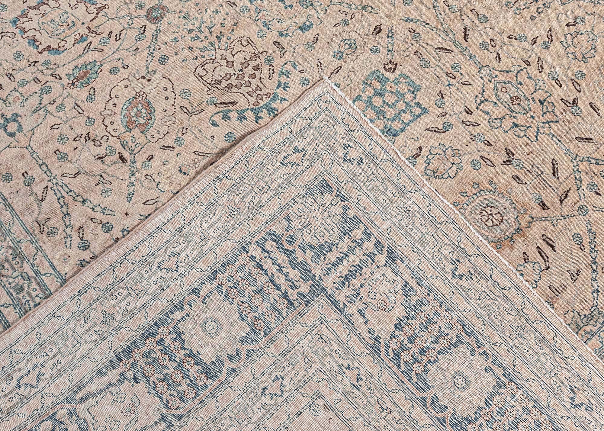 Tapis persan Tabriz authentique fait à la main Doris Leslie Blau en vente 1