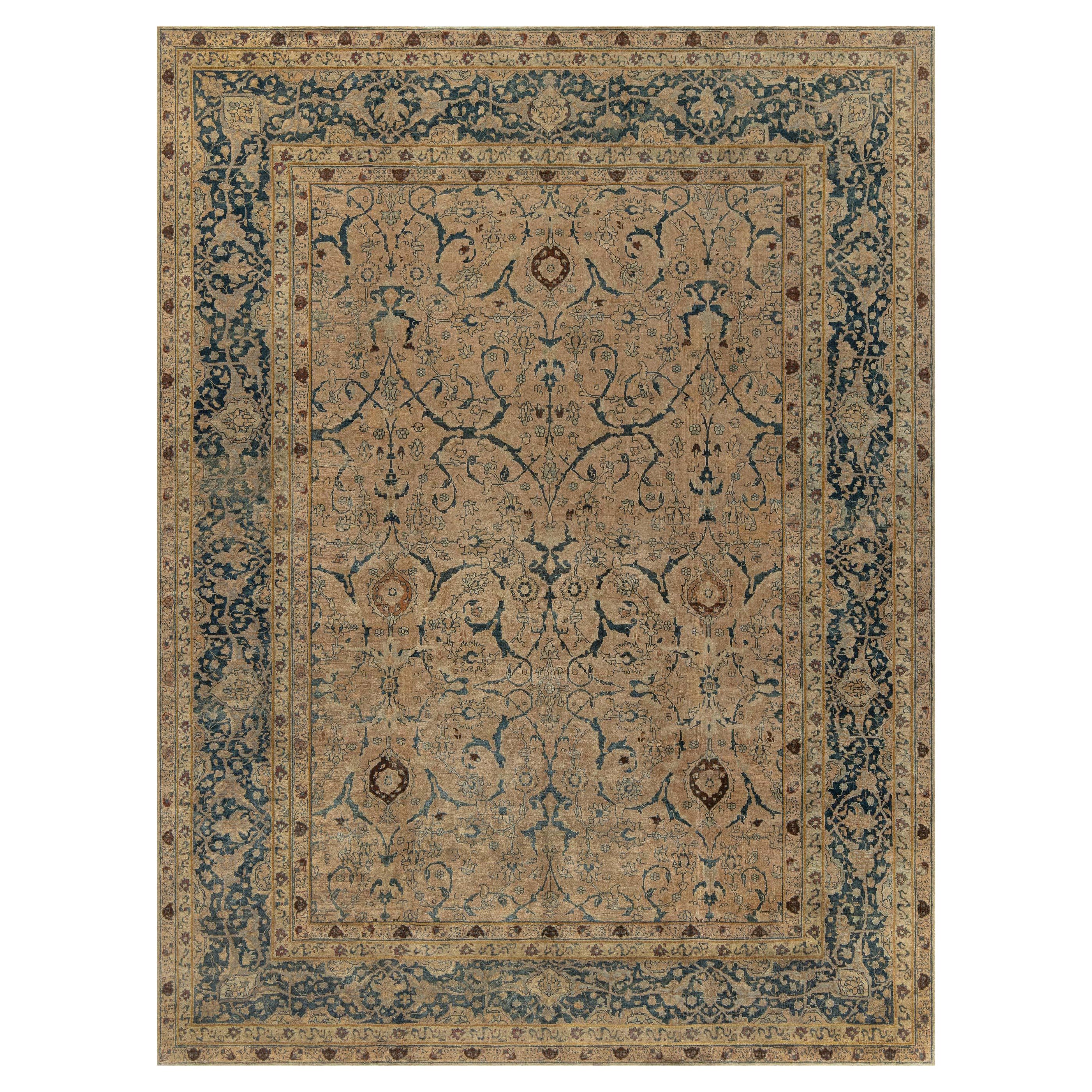 Doris Leslie Blau Authentic Persian Tabriz Handmade Wool Rug
