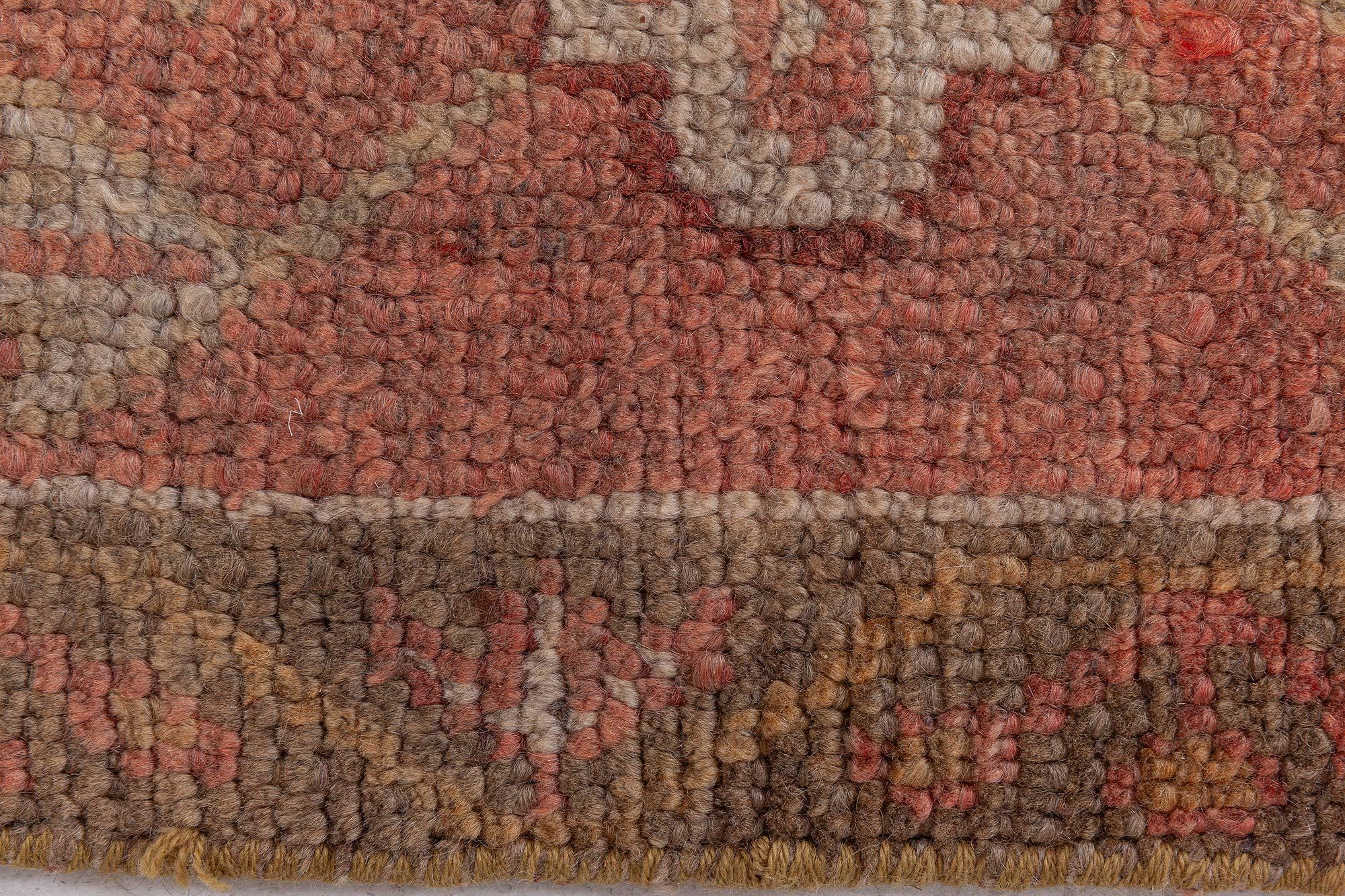 Doris Leslie Blau Antique Turkish Oushak Rug In Good Condition For Sale In New York, NY