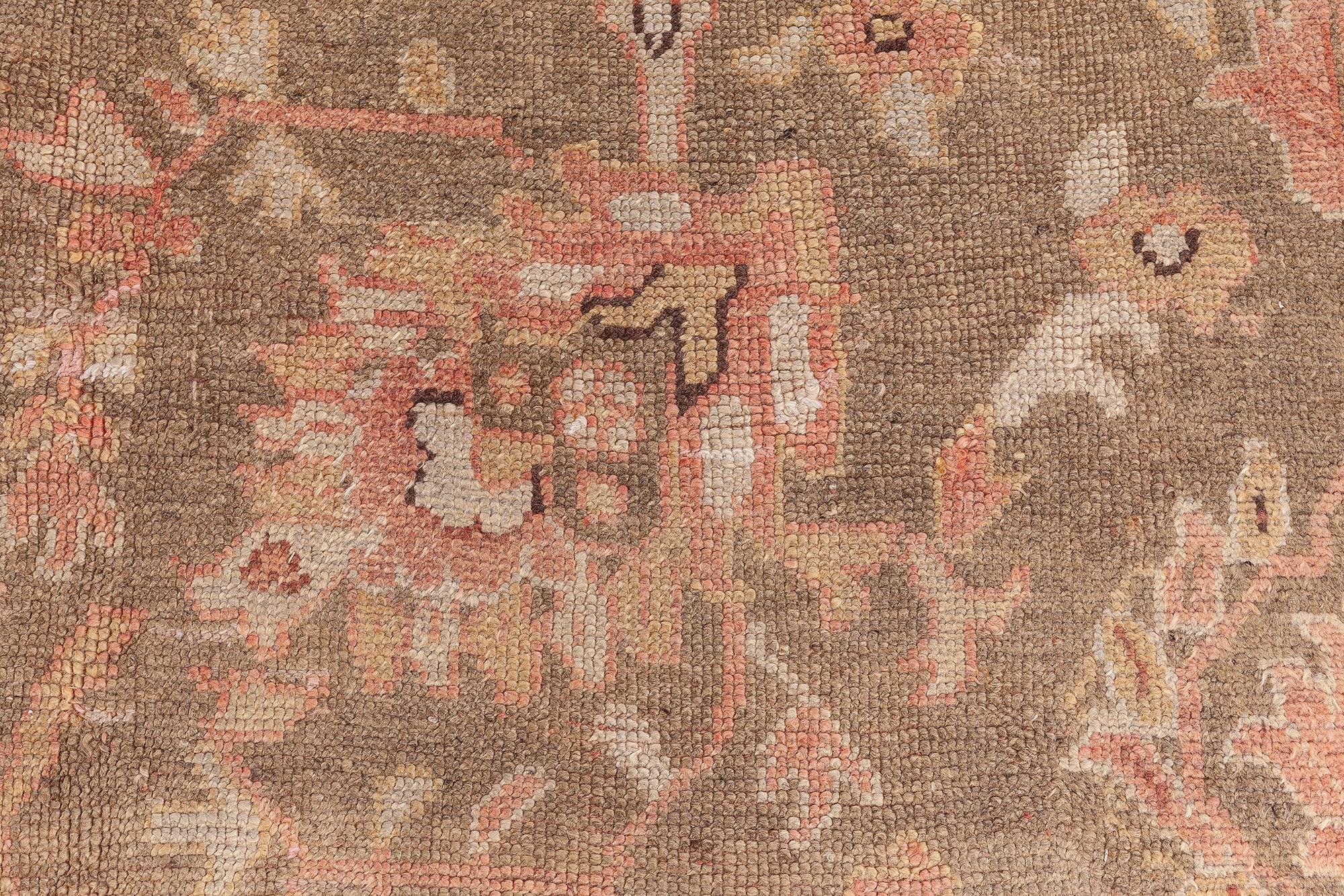 Doris Leslie Blau Antique Turkish Oushak Rug For Sale 2