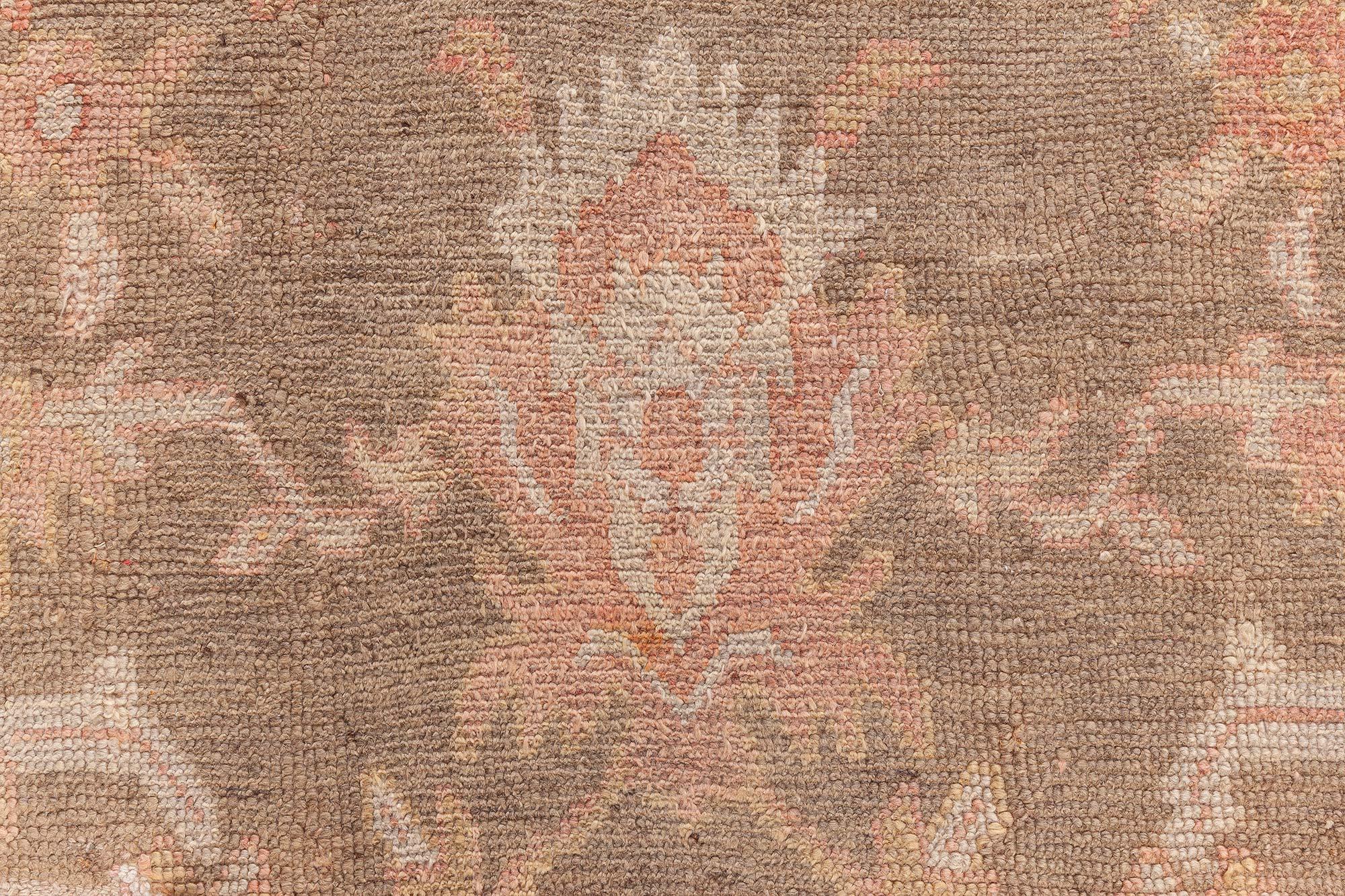 Doris Leslie Blau Antique Turkish Oushak Rug For Sale 3
