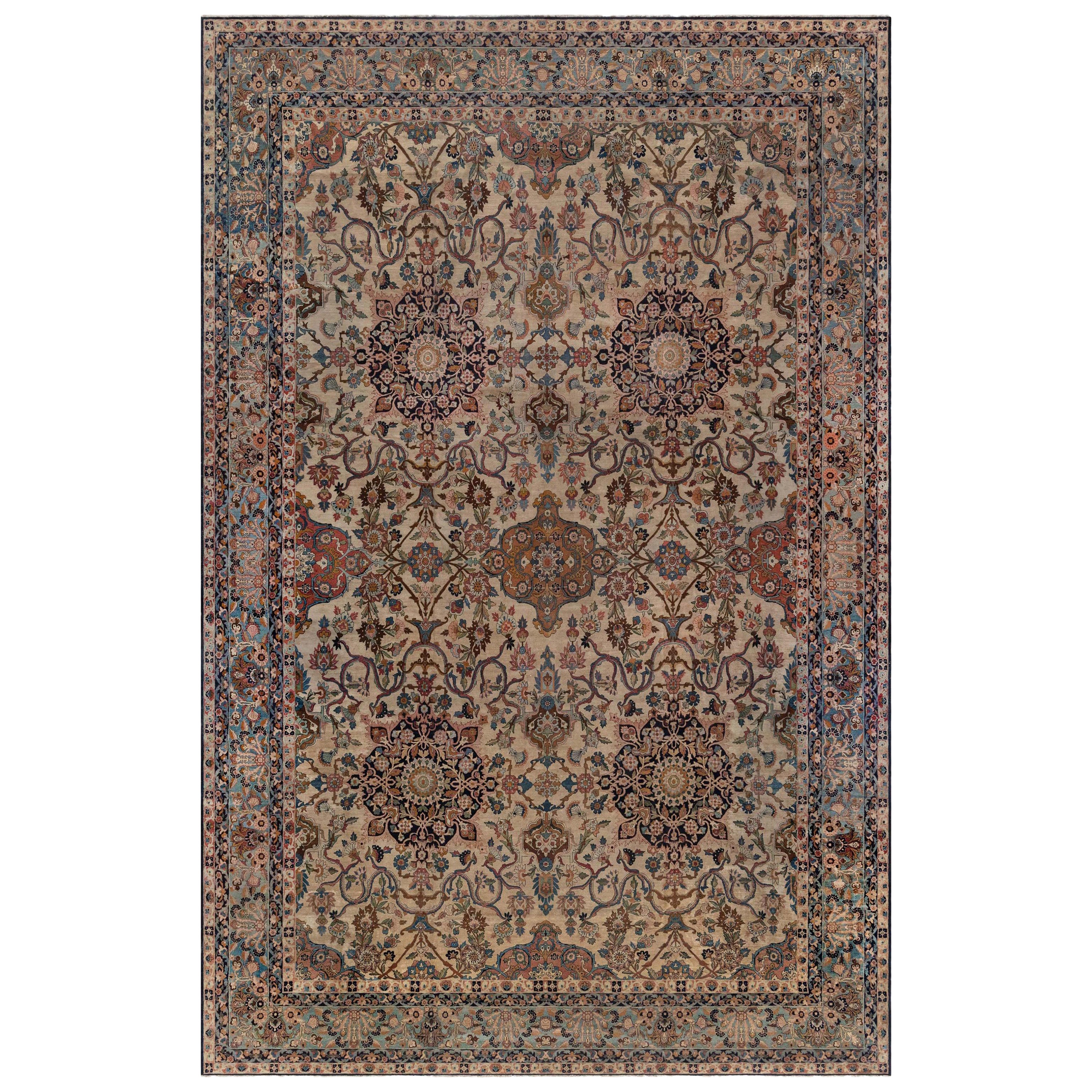 Doris Leslie Blau Tappeto persiano vintage autentico Kirman