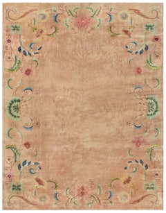 Tappeto Doris Leslie Blau in stile Art Deco cinese in rosa tenue