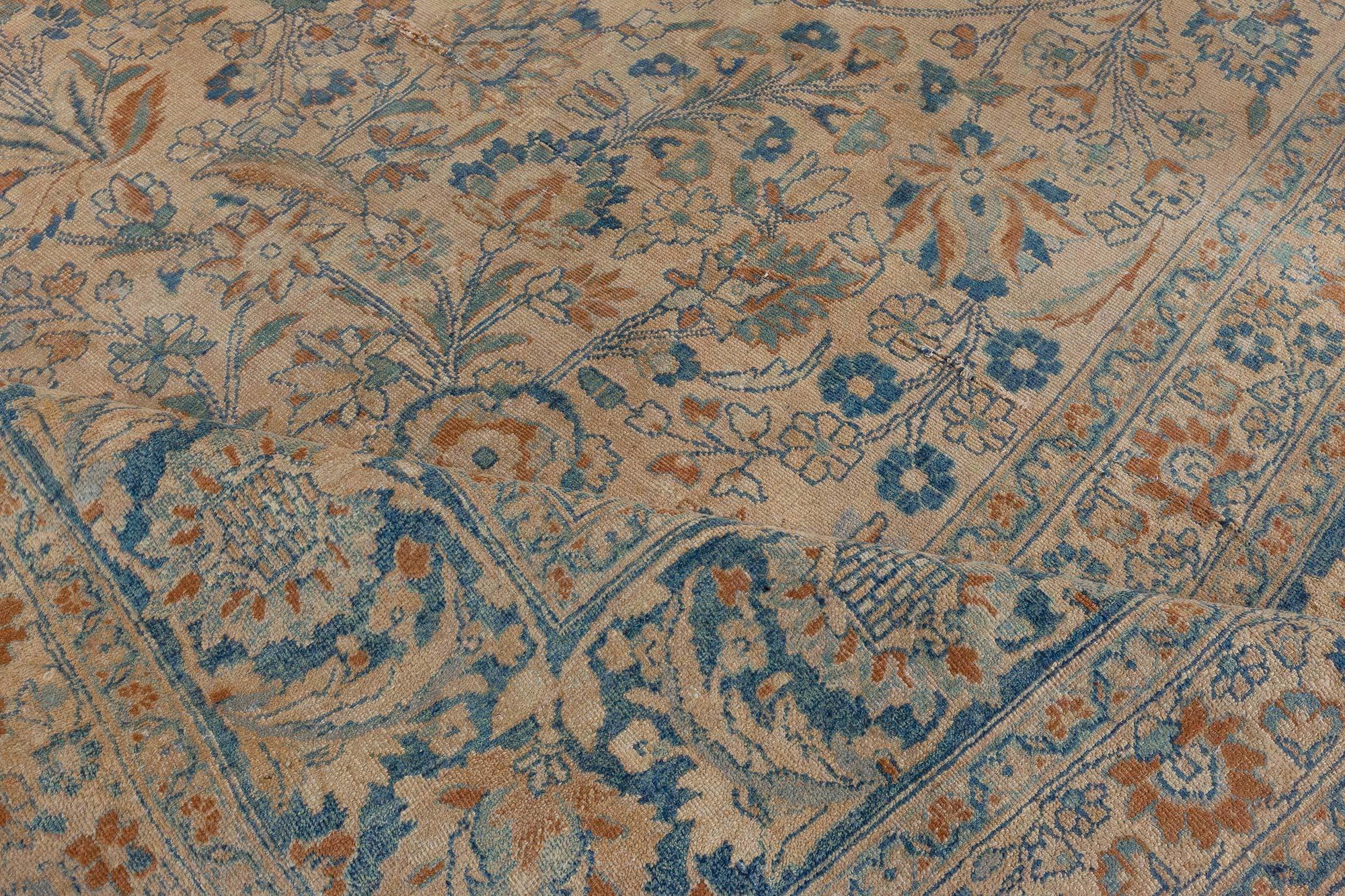 Doris Leslie Blau 1900er Persischer Kirman Handgefertigter Wollteppich im Zustand „Gut“ im Angebot in New York, NY