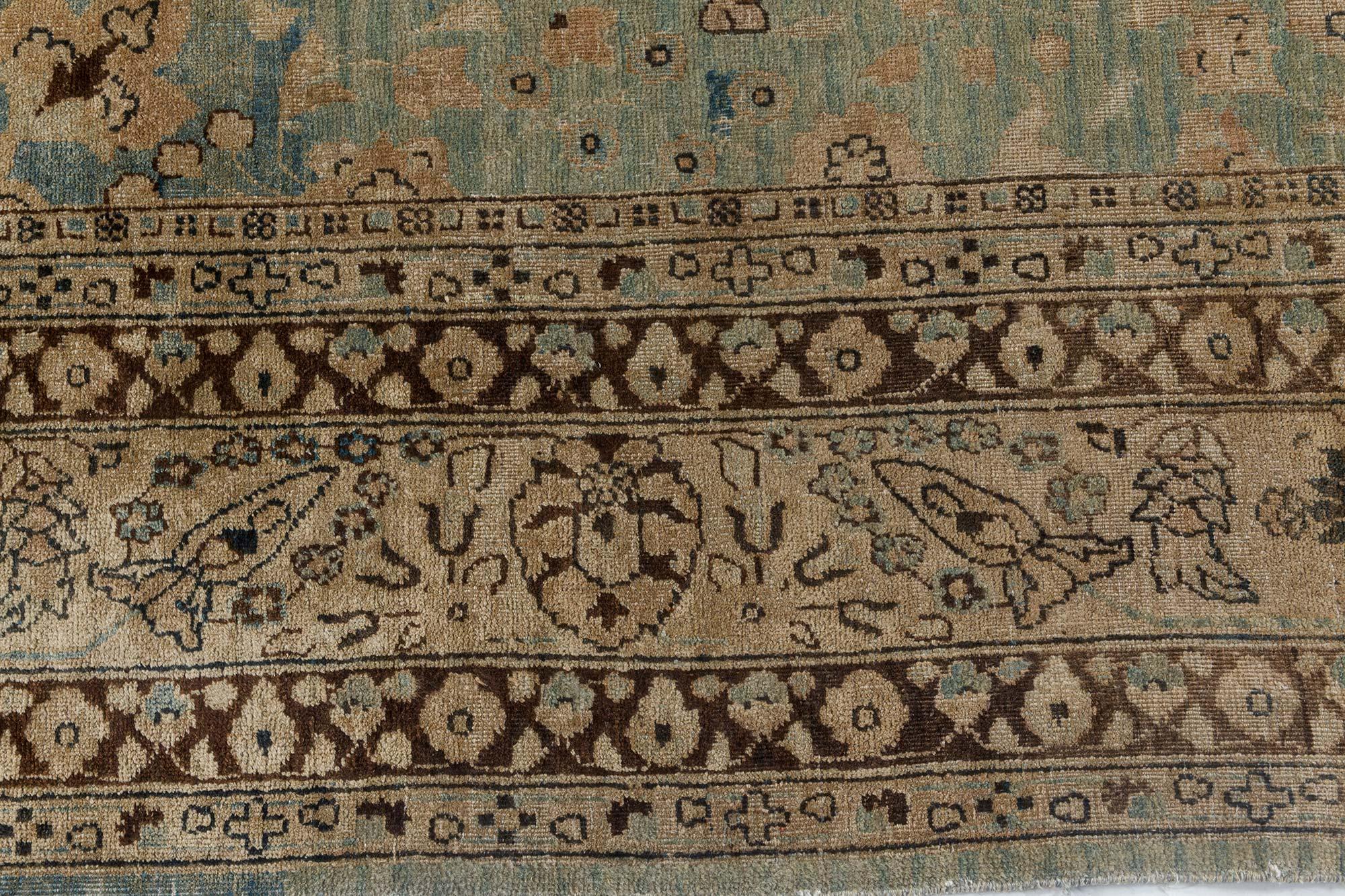 Wool 19th Century Persian Tabriz Carpet For Sale