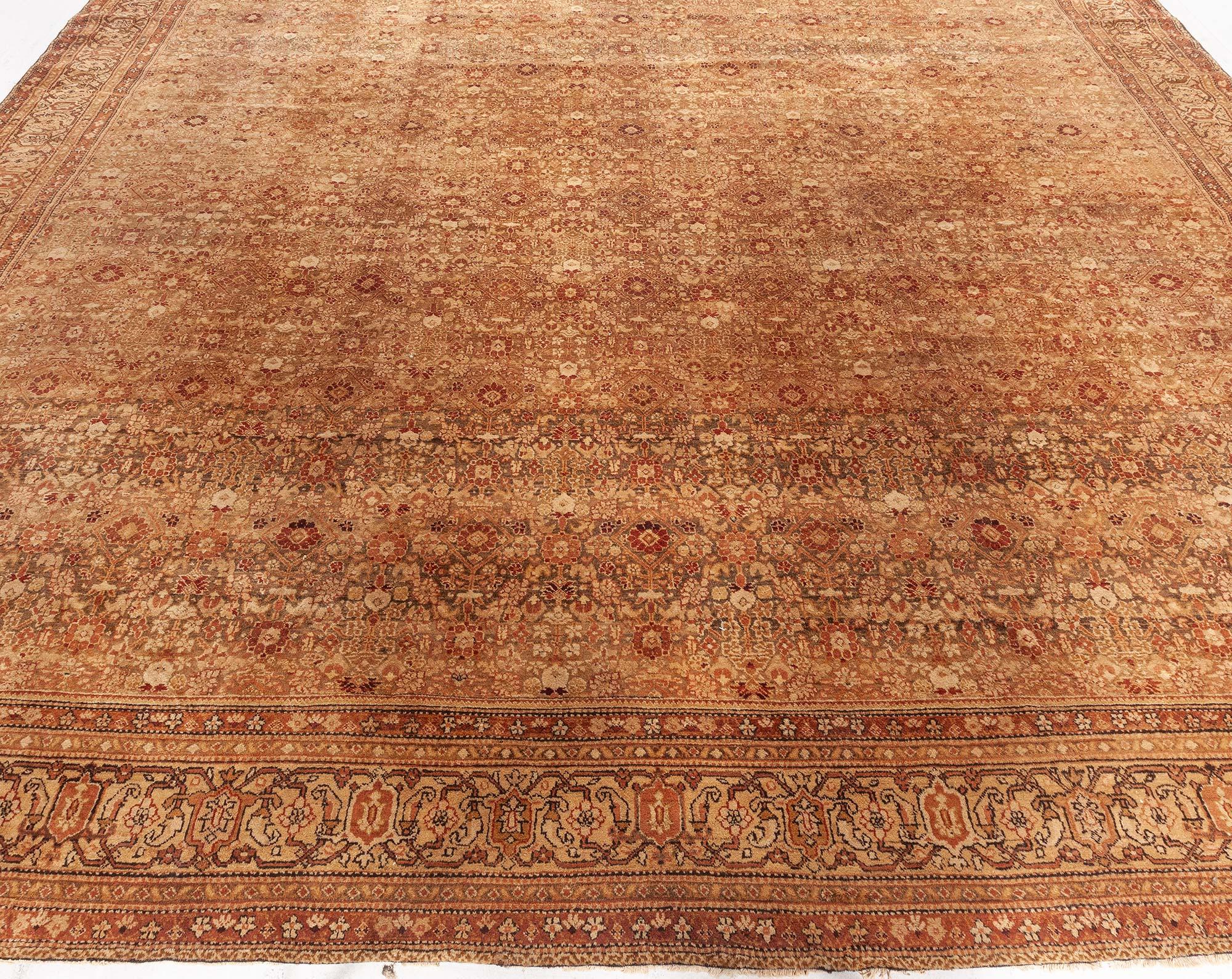 Hand-Woven Antique Indian Amritsar Rug (Size Adjusted) For Sale