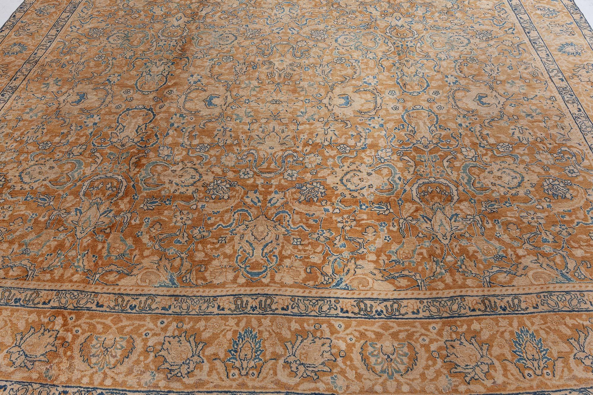 Antiker persischer Wollteppich Tabriz Handmade
Größe: 11'0