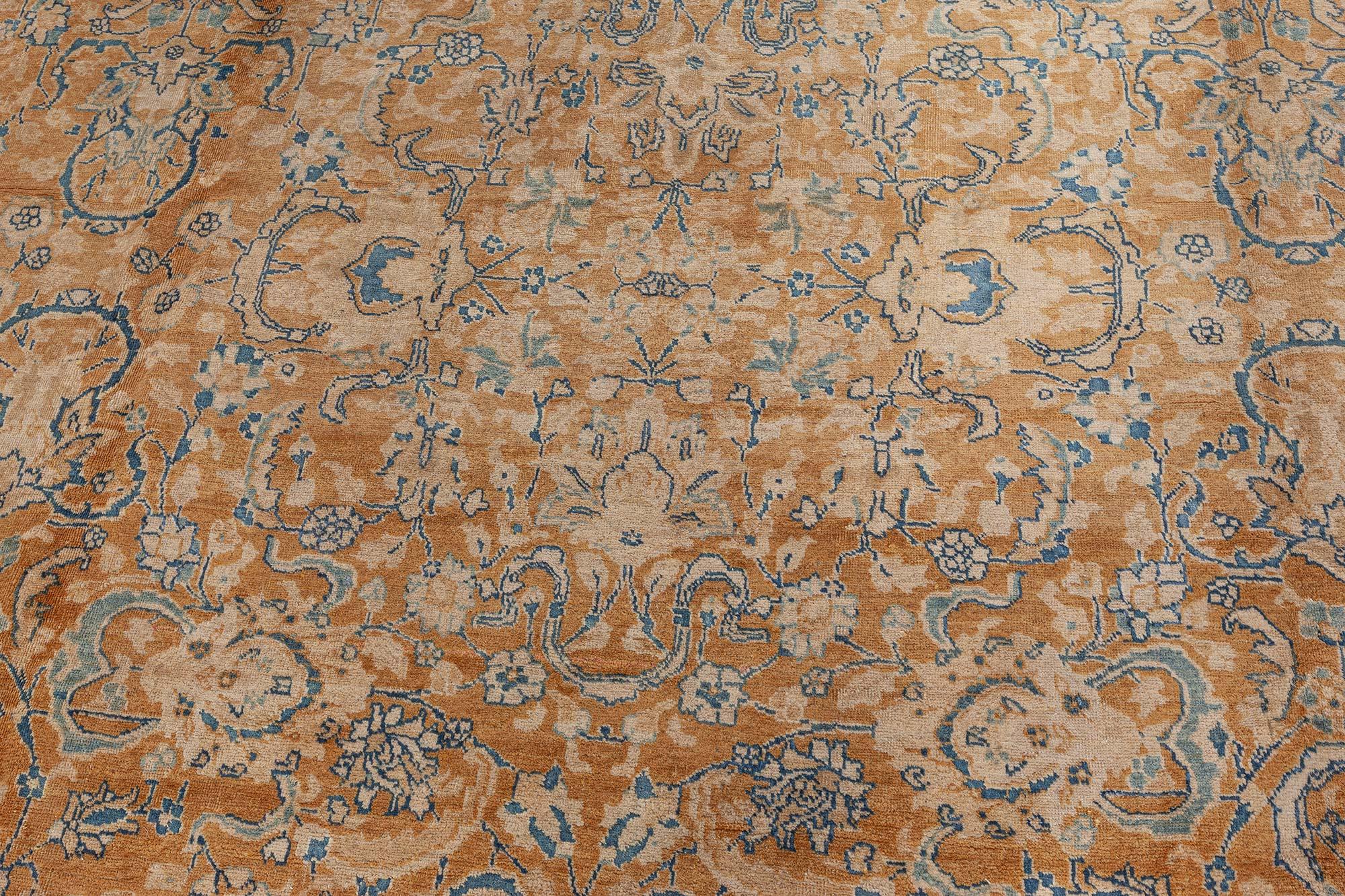 Persiano Doris Leslie Blau Tappeto antico persiano Tabriz in lana fatto a mano in vendita