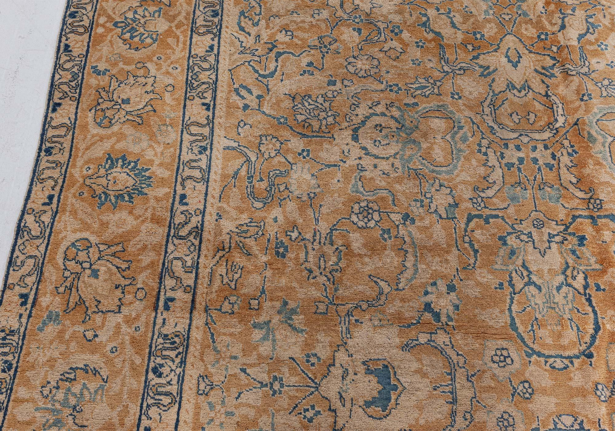 Tessuto a mano Doris Leslie Blau Tappeto antico persiano Tabriz in lana fatto a mano in vendita