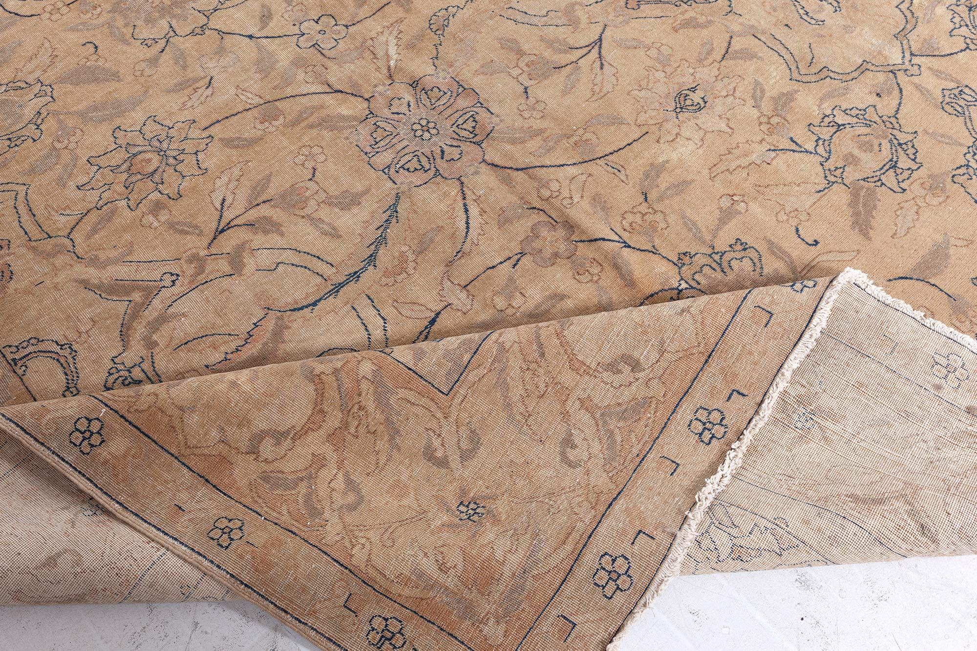 XIX secolo Doris Leslie Blau Tappeto antico persiano Tabriz in lana fatto a mano in vendita