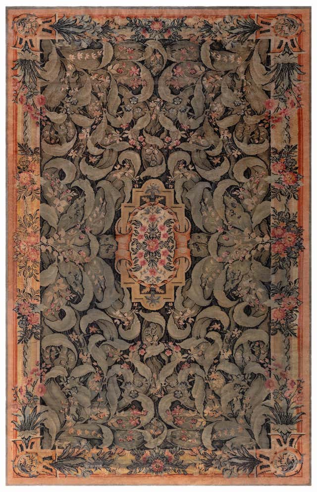 Oversized Antique French Savonnerie Rug For Sale at 1stDibs | rococo ...
